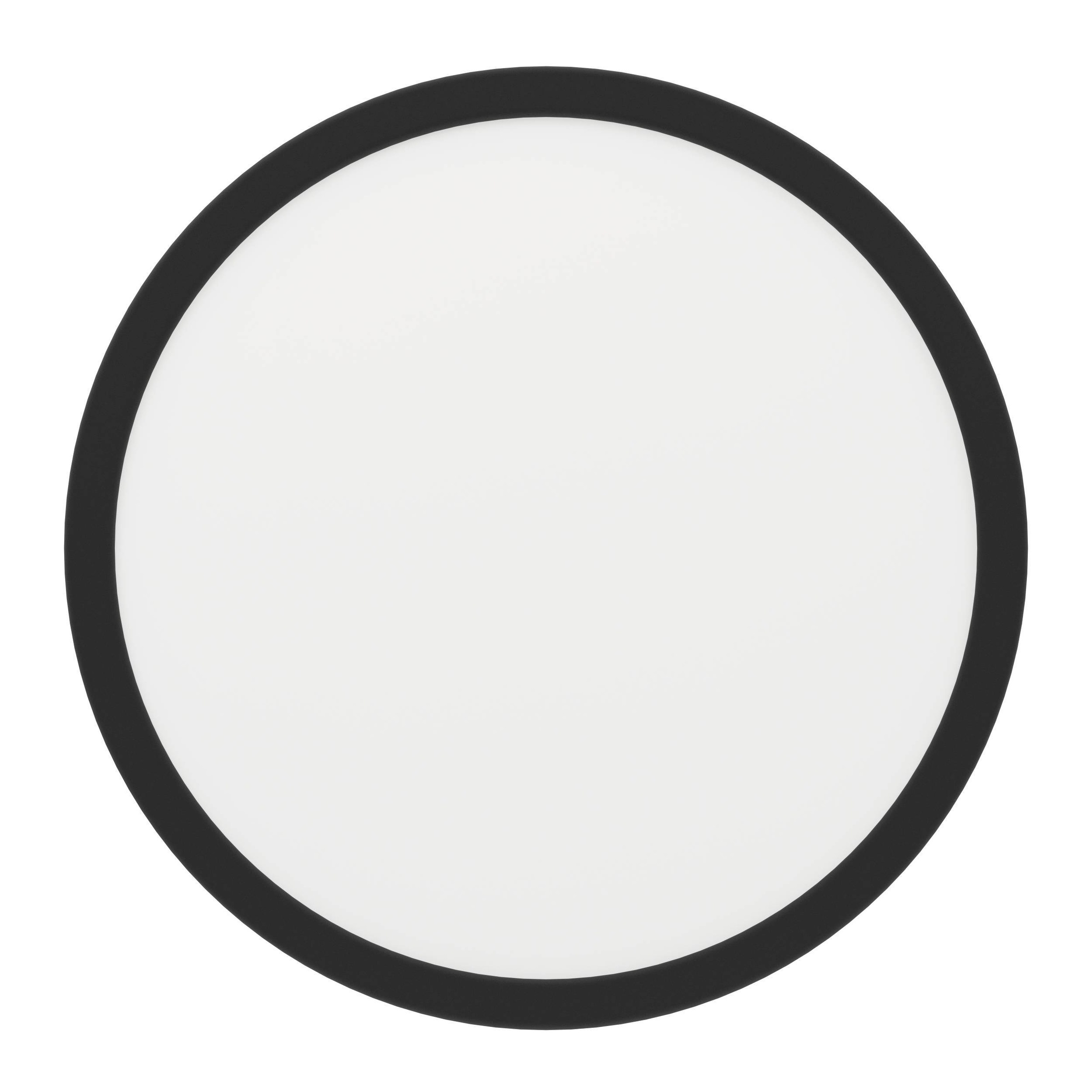 EGLO Aufbauleuchte »Fueva 5 Deckenleuchte, Deckenbeleuchtung, schwarz, weiß, Aufbaulampe« LED-Modul 1 Stk. Warmweiß Ø 28,5 cm, Aufbauleuchte, Bad-Deckenlampe, LED Aufbaulampe, IP44