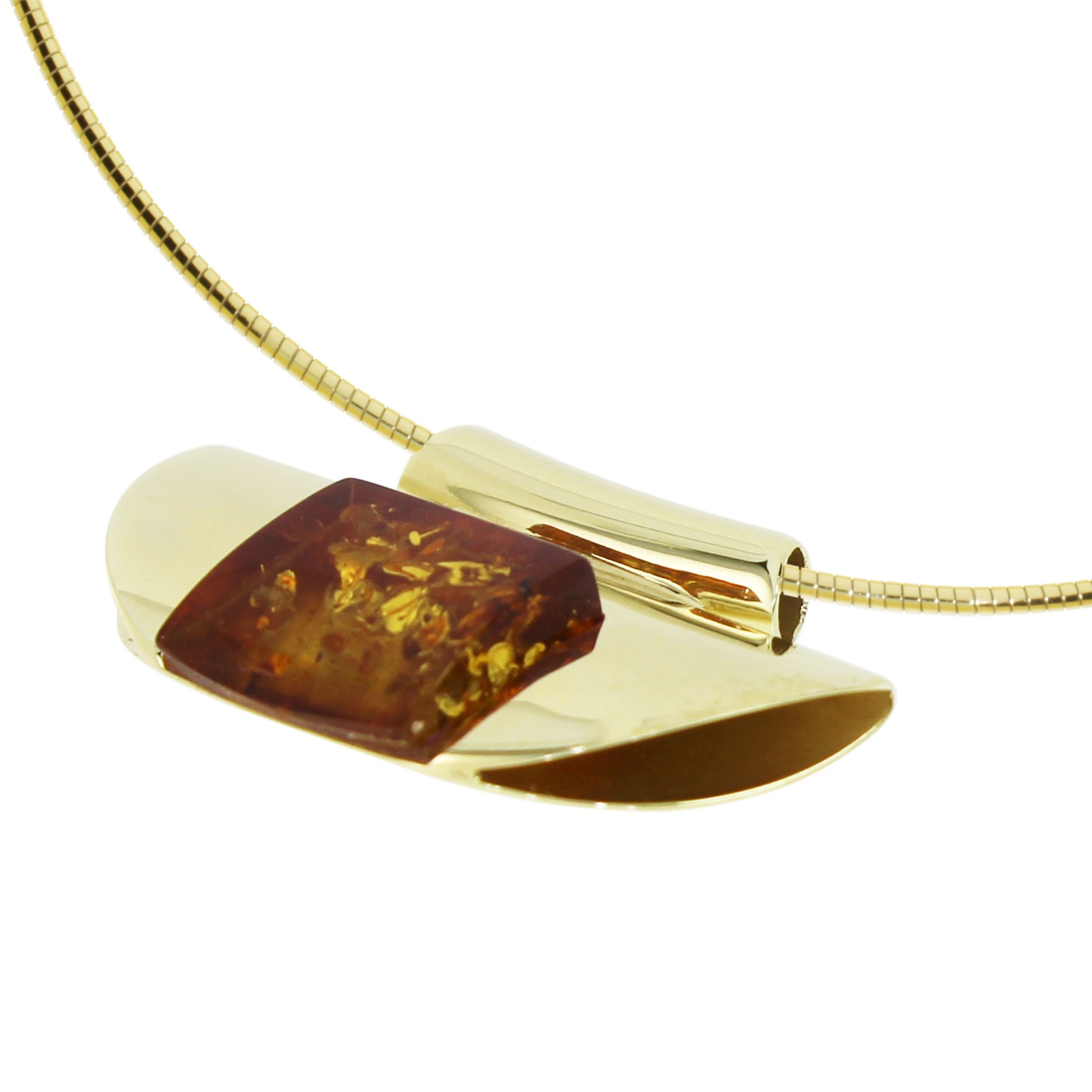 OSTSEE-SCHMUCK Kette mit Anhänger »- Gleiter-Klara - Silber 925/000, vergoldet - Bernstein«