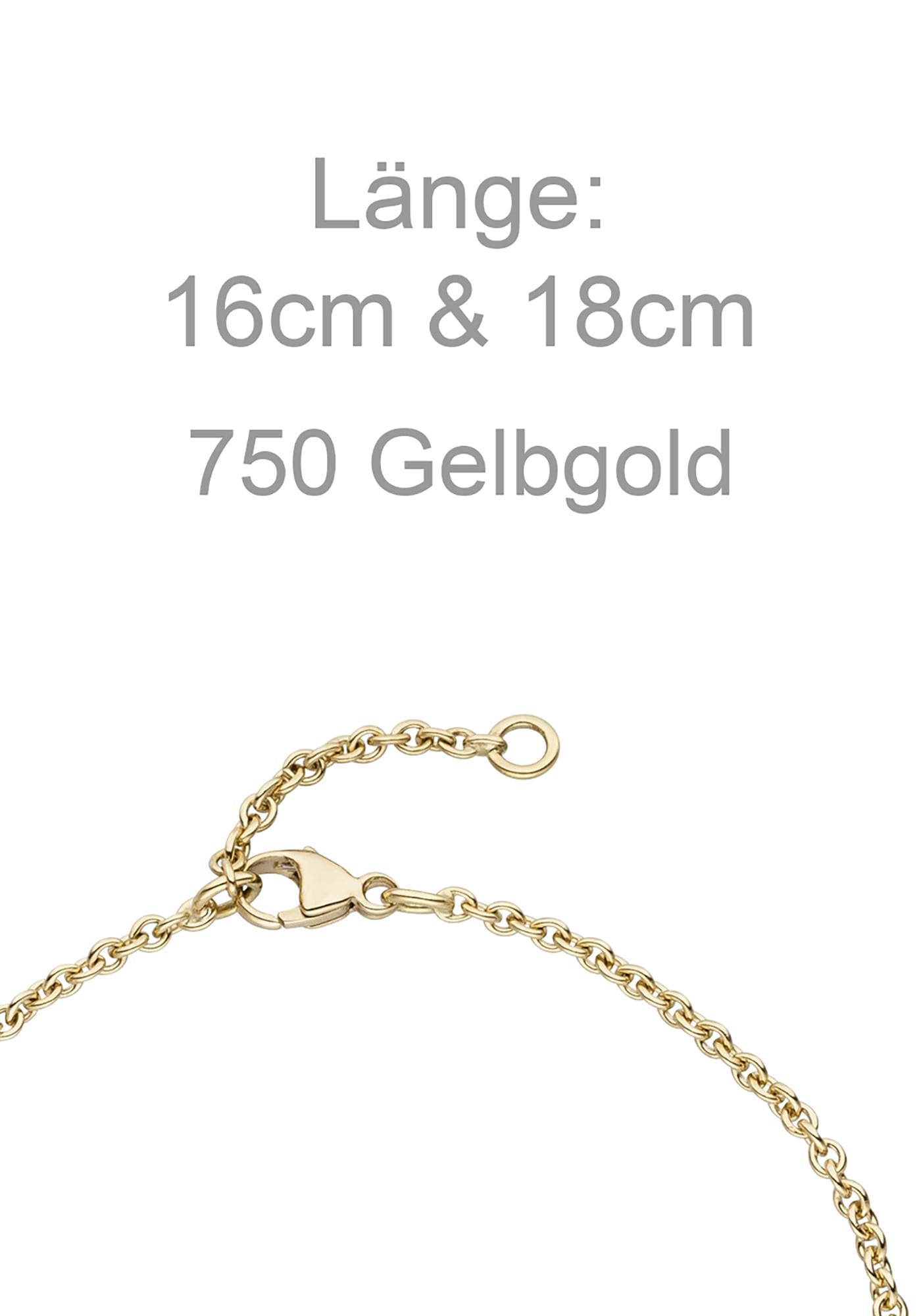 JOBO Armband 750 Gold mit Diamant