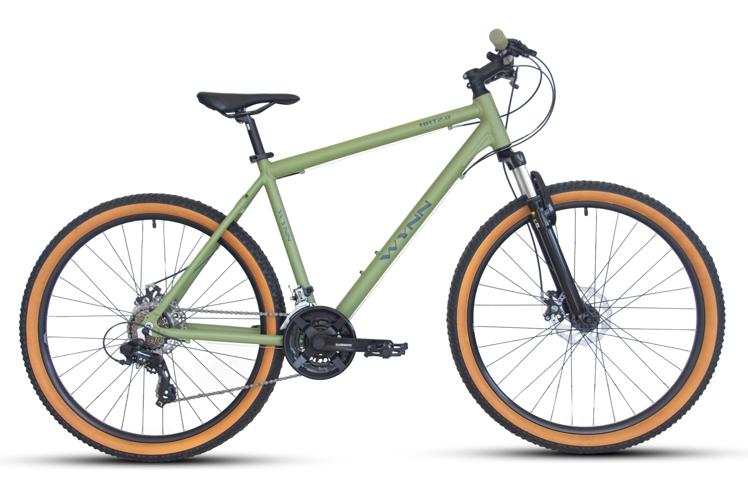 WYNN Mountainbike "MTB 27,5 Zoll HRT2.0 Shimano Tourney 21 Gang Scheinenbremse Unisex" 21 Gang Shimano Tourney Schaltwerk Kettenschaltung