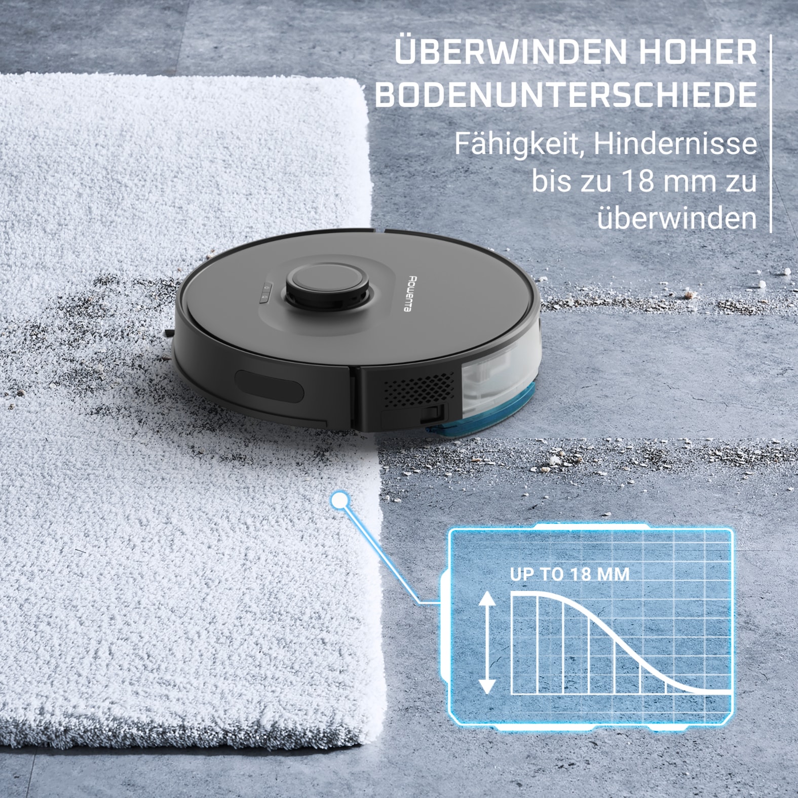Rowenta Nass-Trocken-Saugroboter »X-Plorer 75S+ Neo, mit Wischfunktion und Absaugstation, lange Laufzeit«, 2700 Pa Saugleistung, präzise Lasernavigation, Sprachassistent, RR85E3