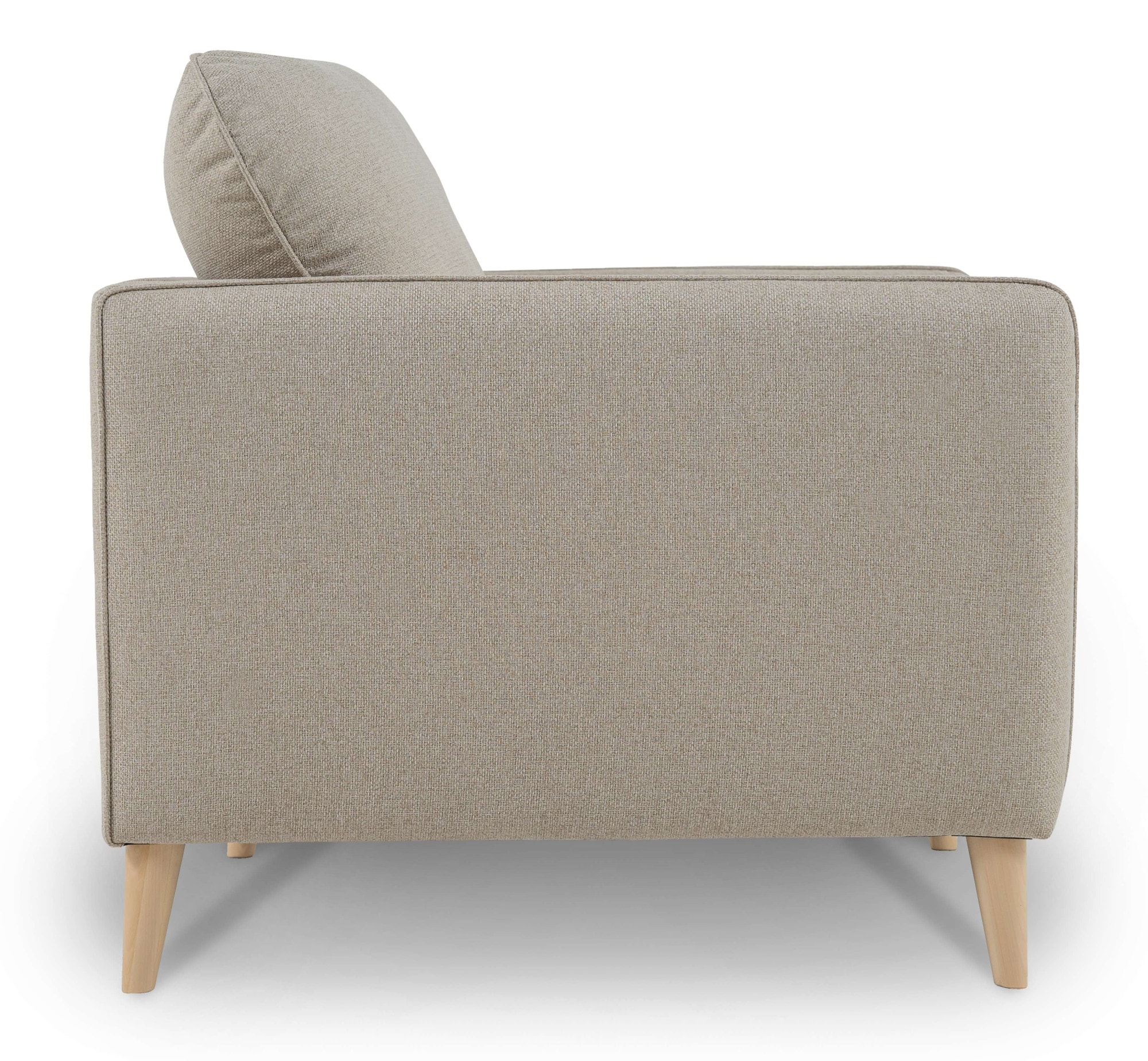 Home affaire 3-Sitzer »MARSEILLE Sofa 206 cm«, mit Massivholzbeinen aus Eiche, verschiedene Bezüge und Farbvarianten