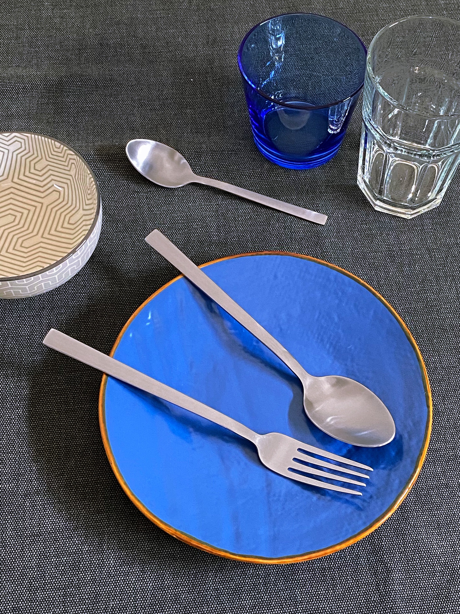 PINTINOX Besteck-Set »DUKE SATIN«, (Set, 24 tlg.), in moderner und zeitloser Formgebung