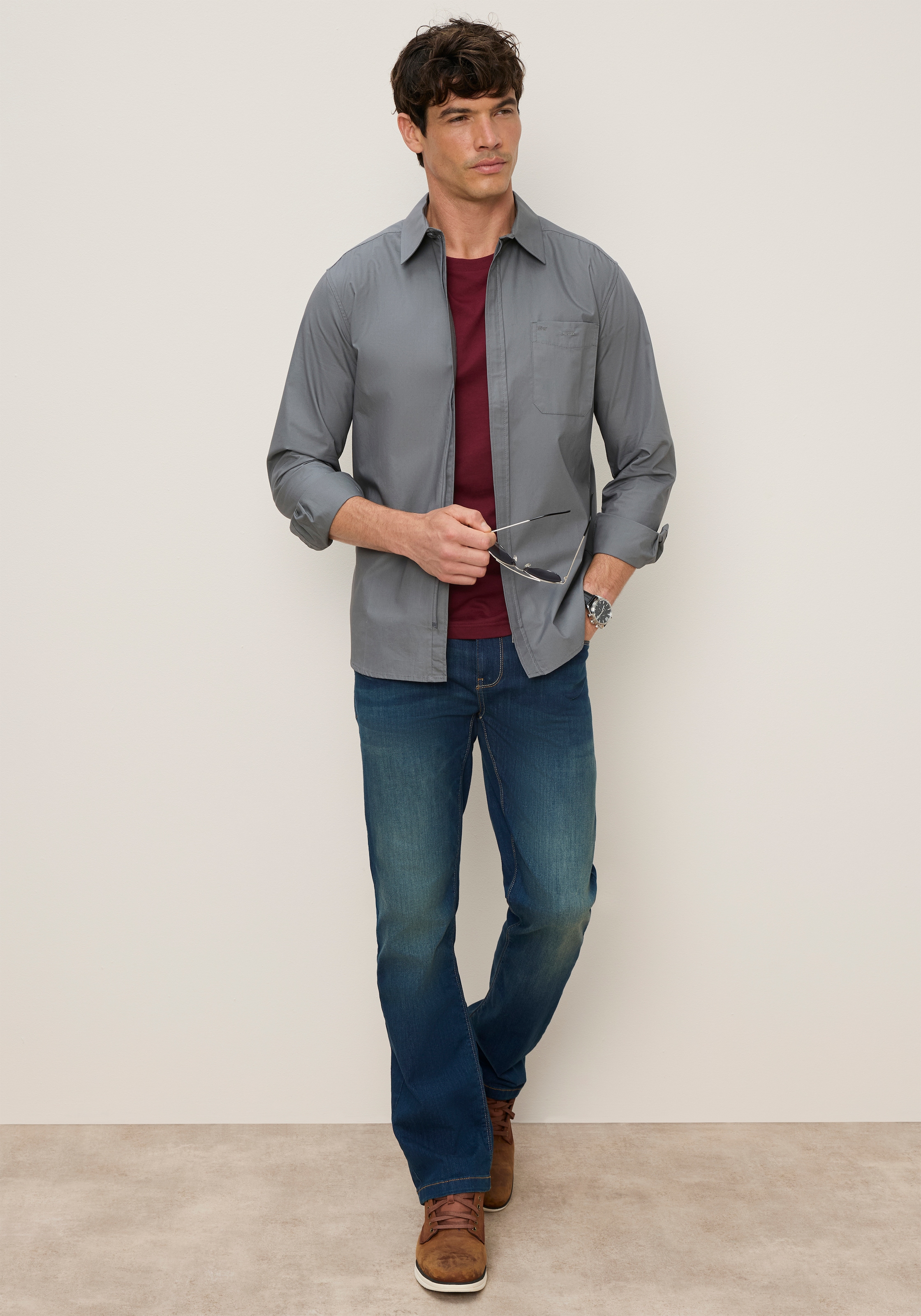 Man's World Langarmhemd »mit moderner Reißverschlusslösung« Regular Fit, Die moderne Alternative zum klassischen Hemdenlook