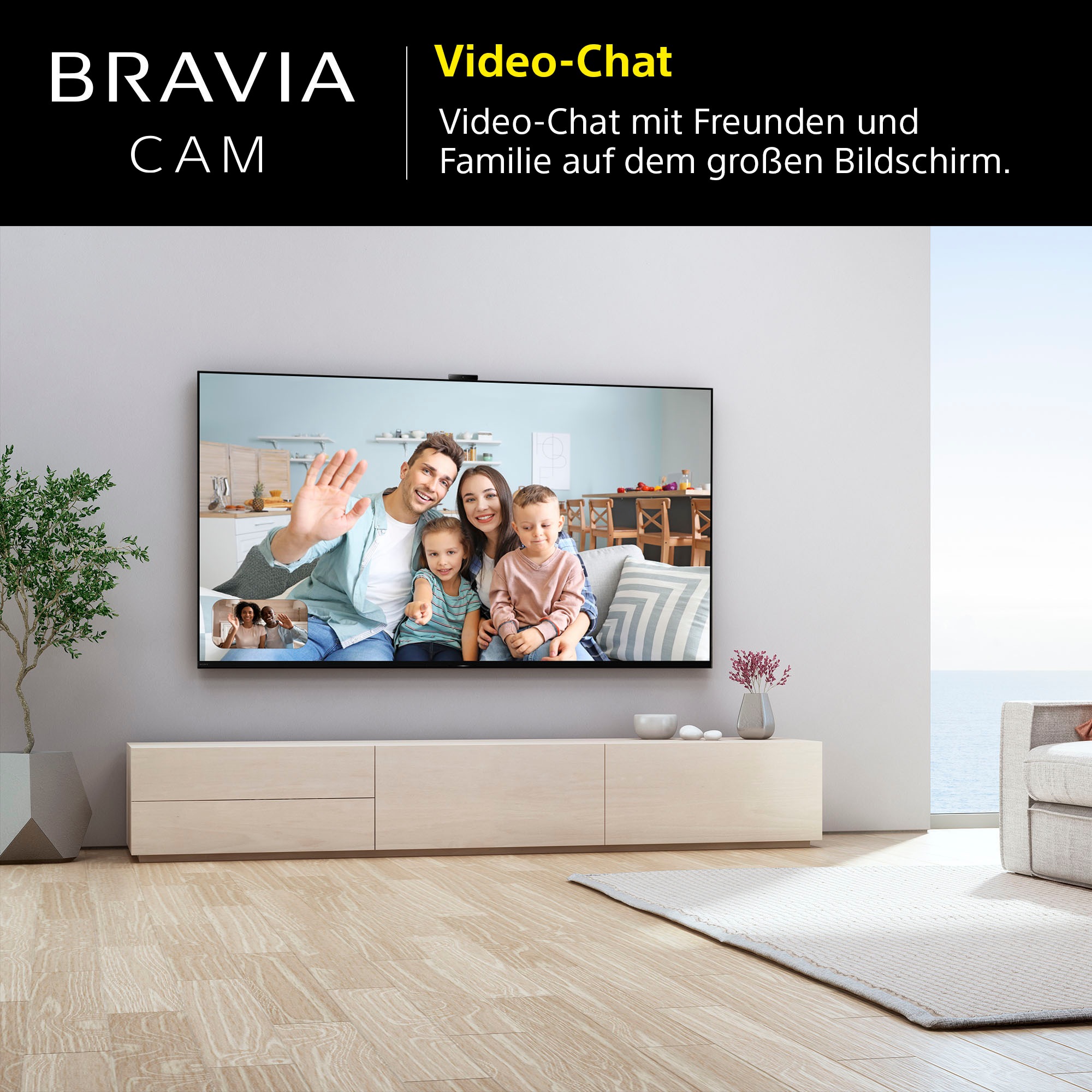 Sony TV-Adapter »BRAVIA CAM CMU-BC1«, TV-Zubehör für 2022 BRAVIA XR und X1 Web Cam USB-Anschluss