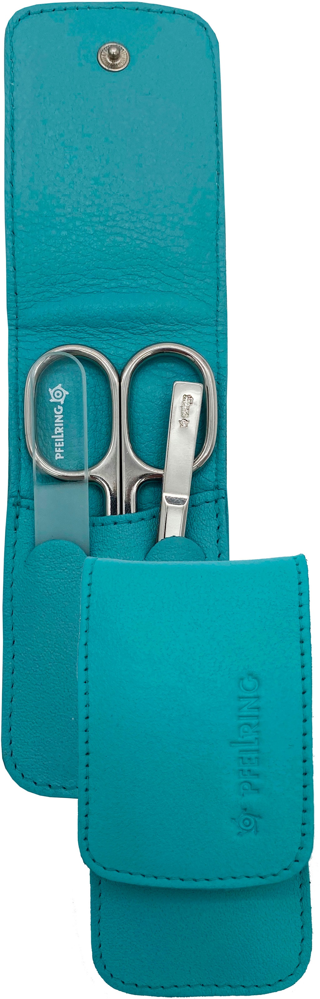 PFEILRING Maniküre-Etui, B/H/T: 55mm x 125mm x 20mm 3 Stk., blau, B:55mm H:125mm T:20mm, Nageletuis, für Babys