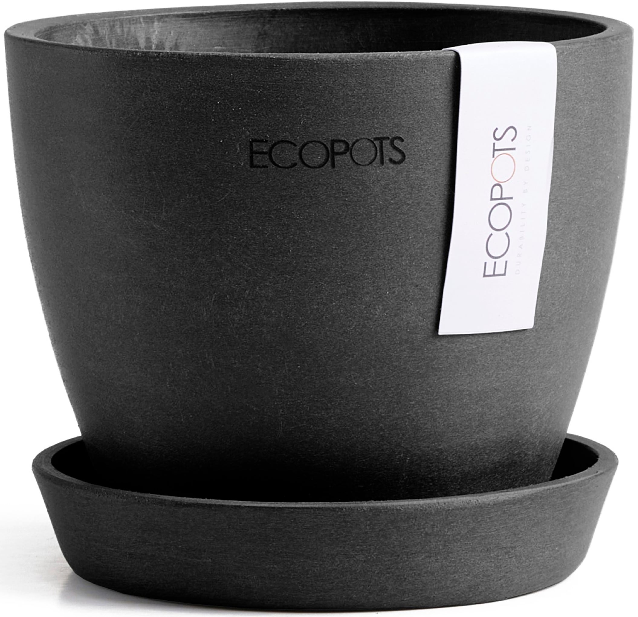 ECOPOTS Blumentopf "Antwerp Mini 11 Dunkelgrau", für den Innenbereich