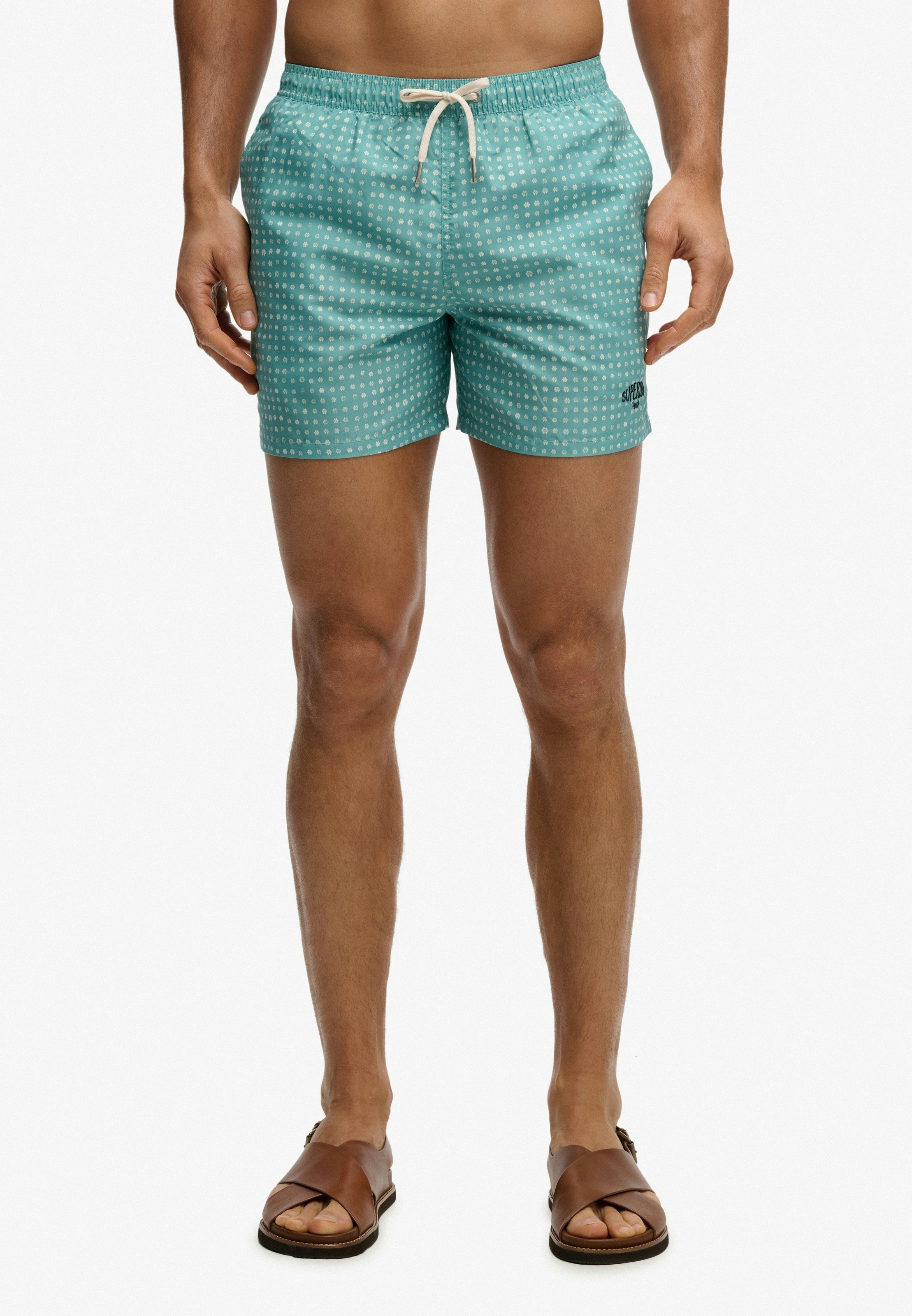 Superdry 15 Mini Flora Swim Short Green Men's