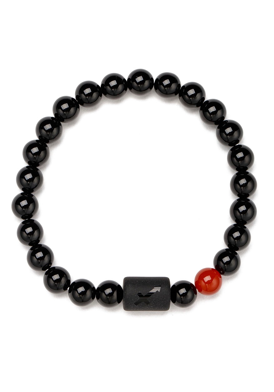Firetti Armband »Schmuck Geschenk Armschmuck Armkette Edelstein Sternzeichen«, Made in Germany - mit Onyx und Geburtsstein