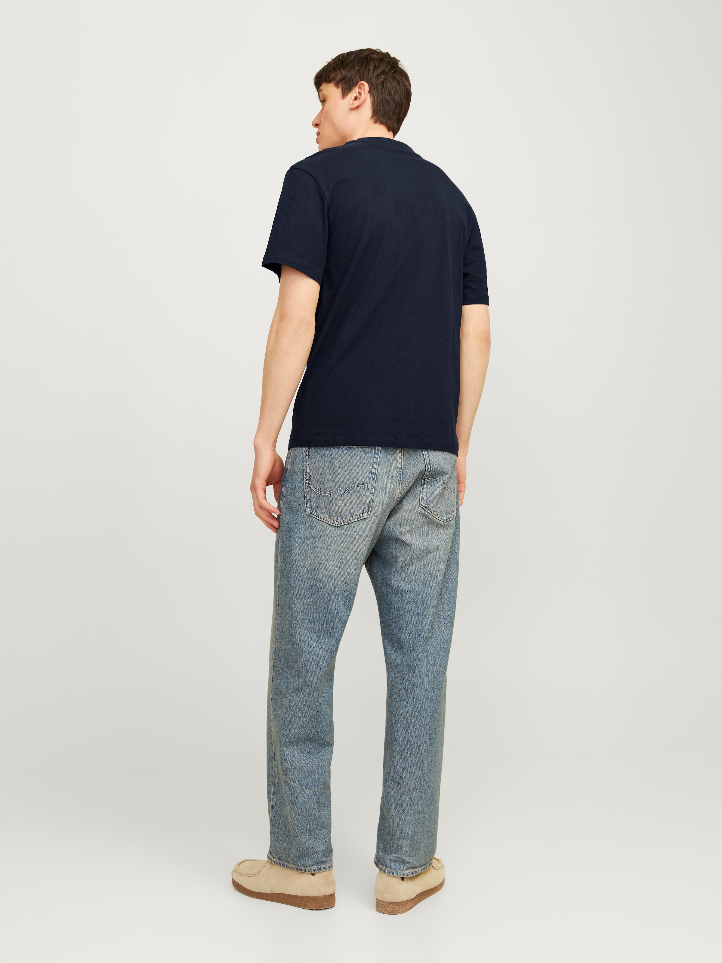 Jack & Jones Rundhalsshirt »JJECALEB VARSITY TEE SS O-NECK NOOS«