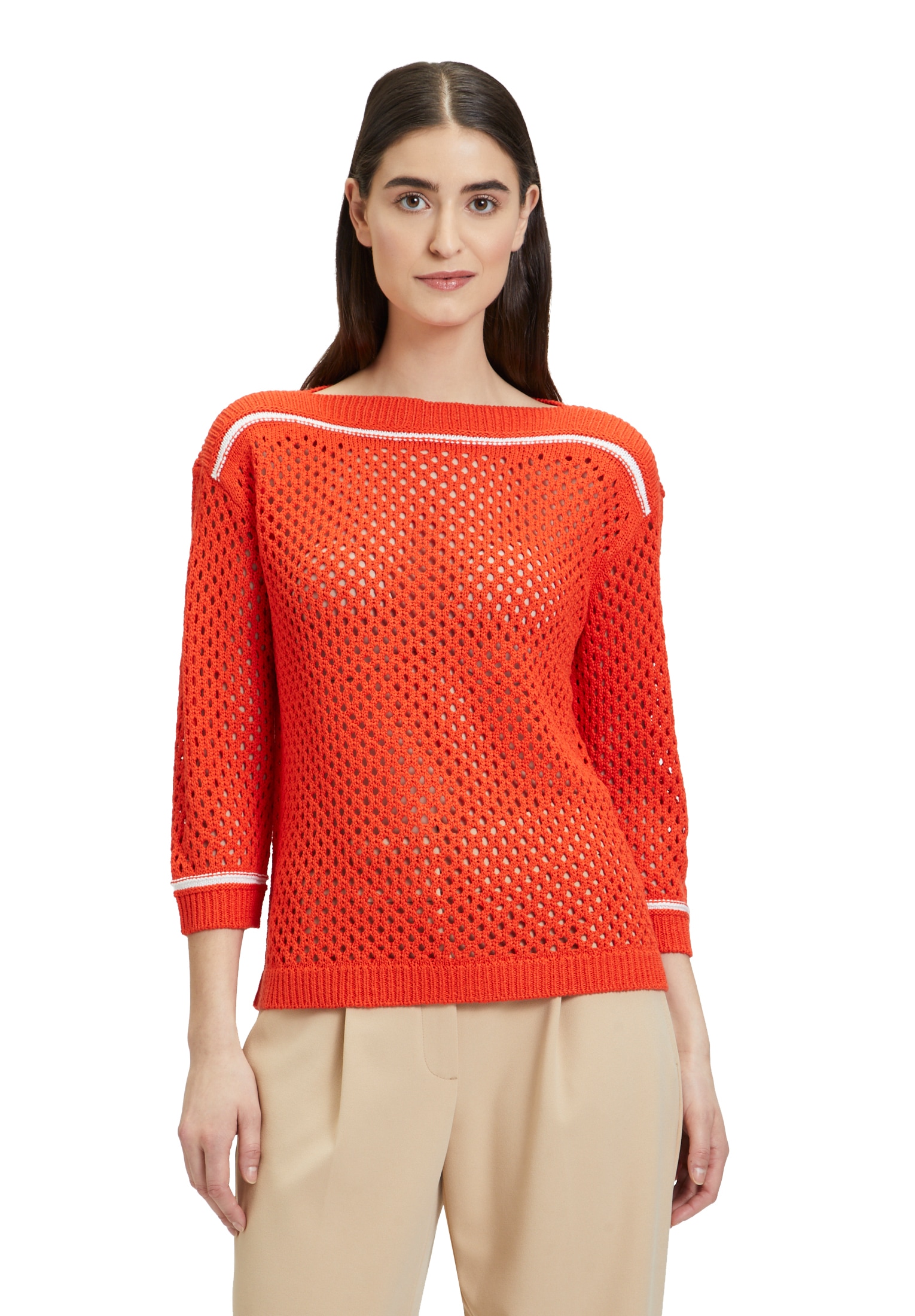 Betty Barclay Strickpullover "Betty Barclay Damen Lochstrick-Pullover mit S günstig online kaufen