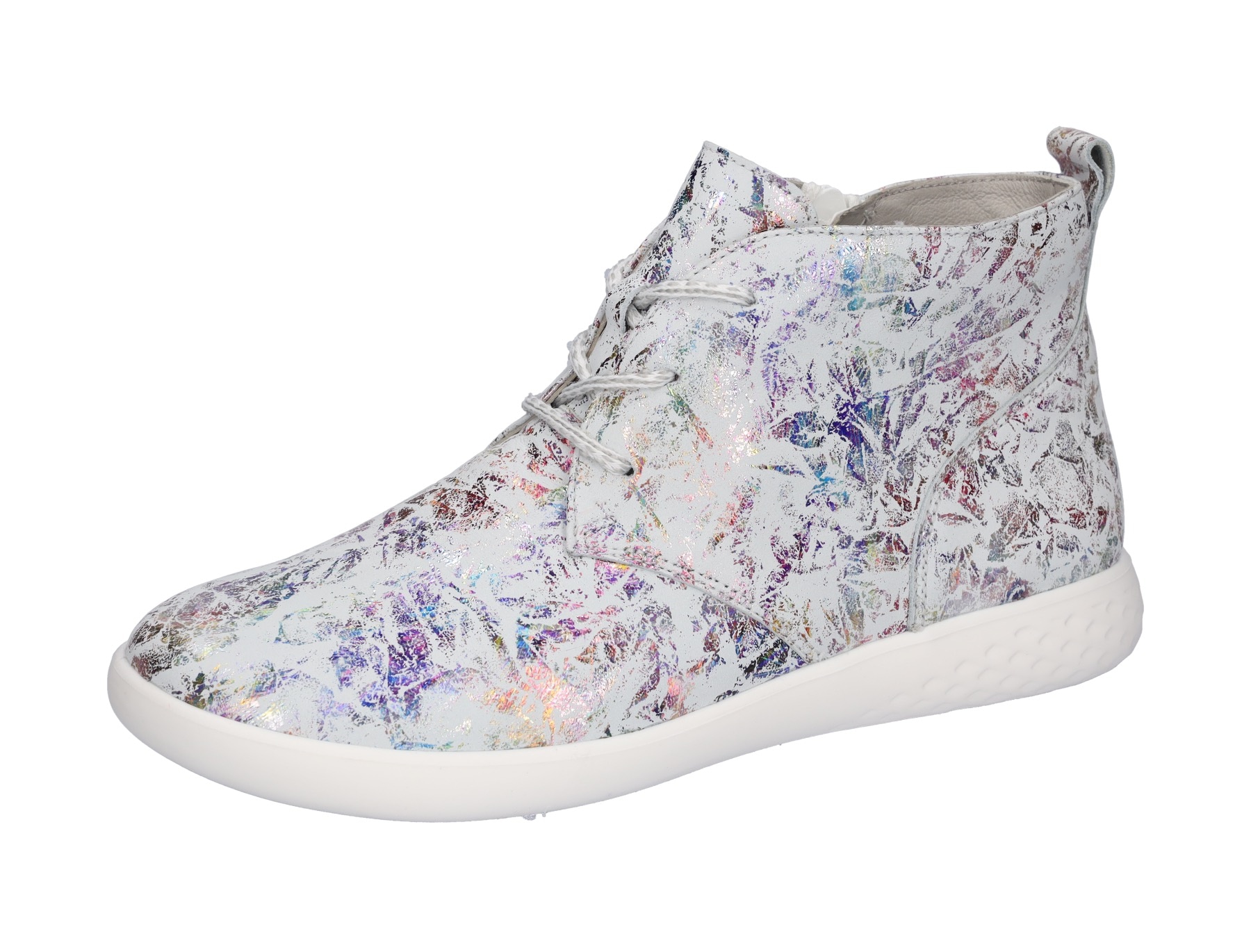 Waldläufer Sneaker »H-CLOÉ«, Schnürer, Komfortschuh, Freizeitschuh mit Metallic-Print, Weite H