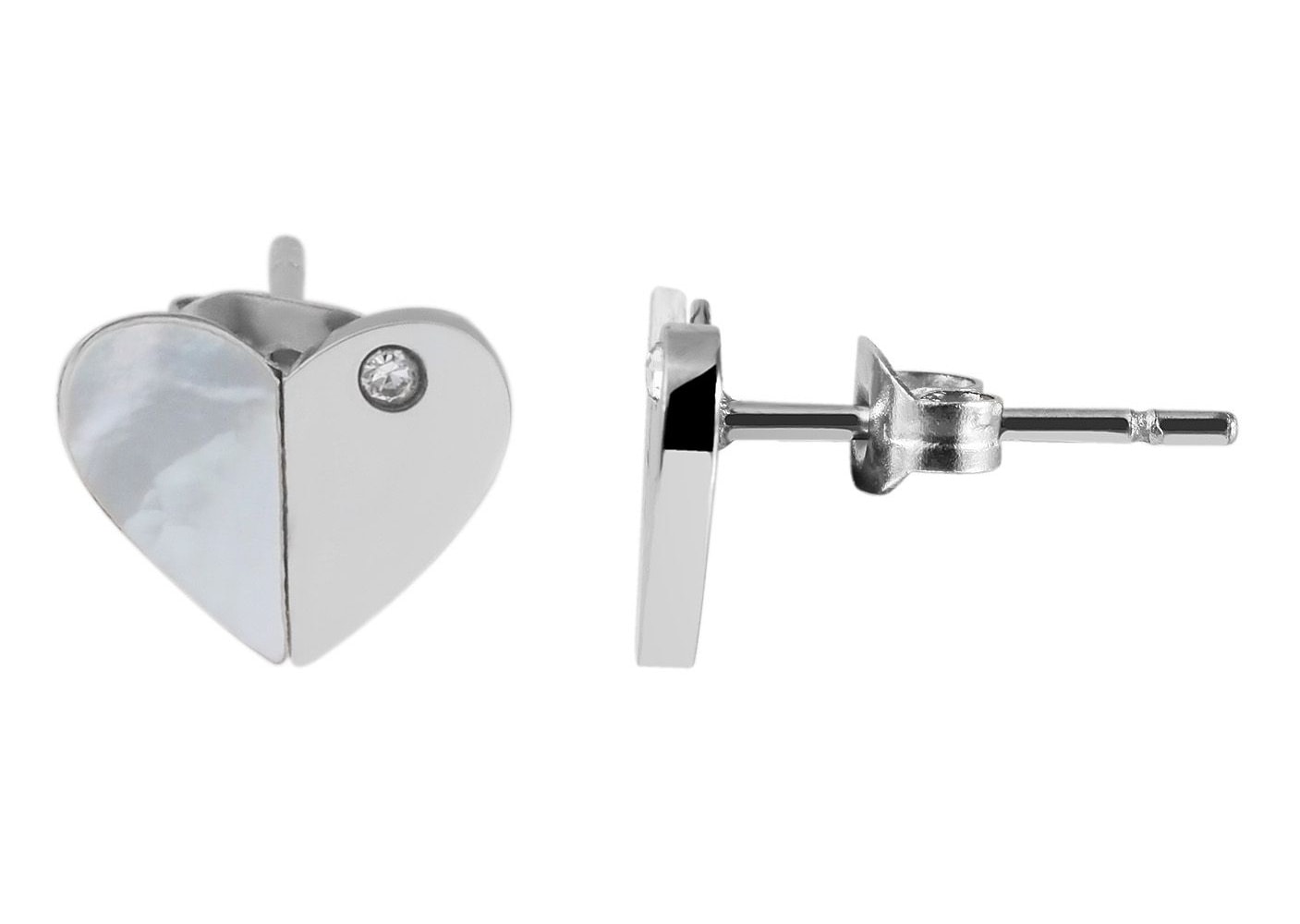 Adelia´s Paar Ohrhänger "Damen Ohrringe – Ohrstecker Herz aus Edelstahl mit günstig online kaufen