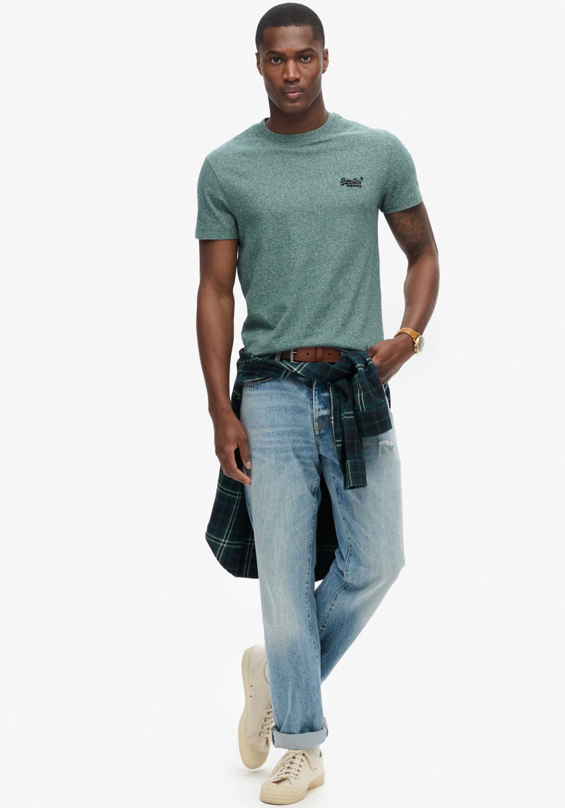 Superdry Rundhalsshirt »ESSENTIAL LOGO EMB TEE«
