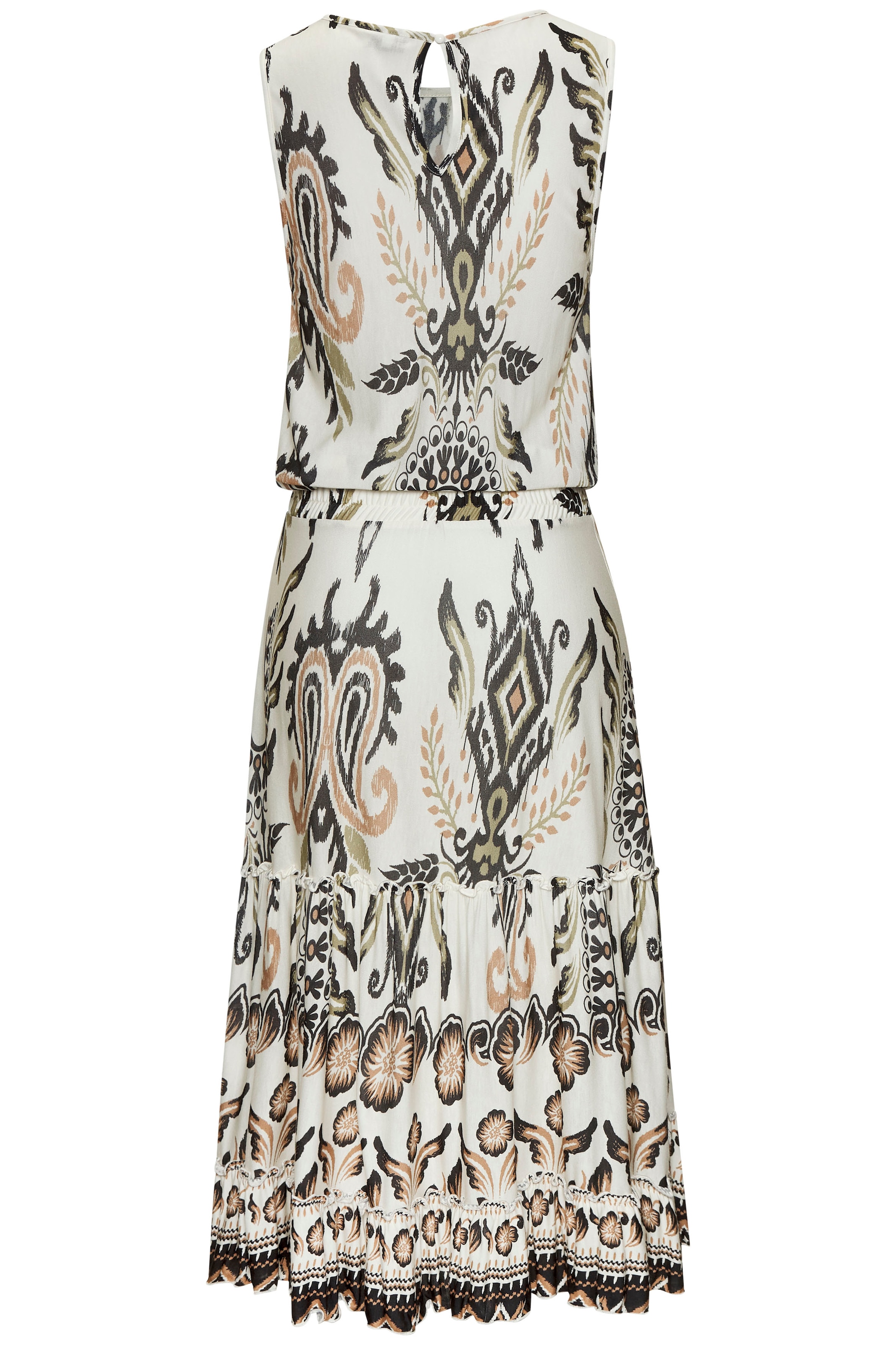Buffalo Volantkleid, mit Volants, Druckkleid, Sommerkleid, verspielt