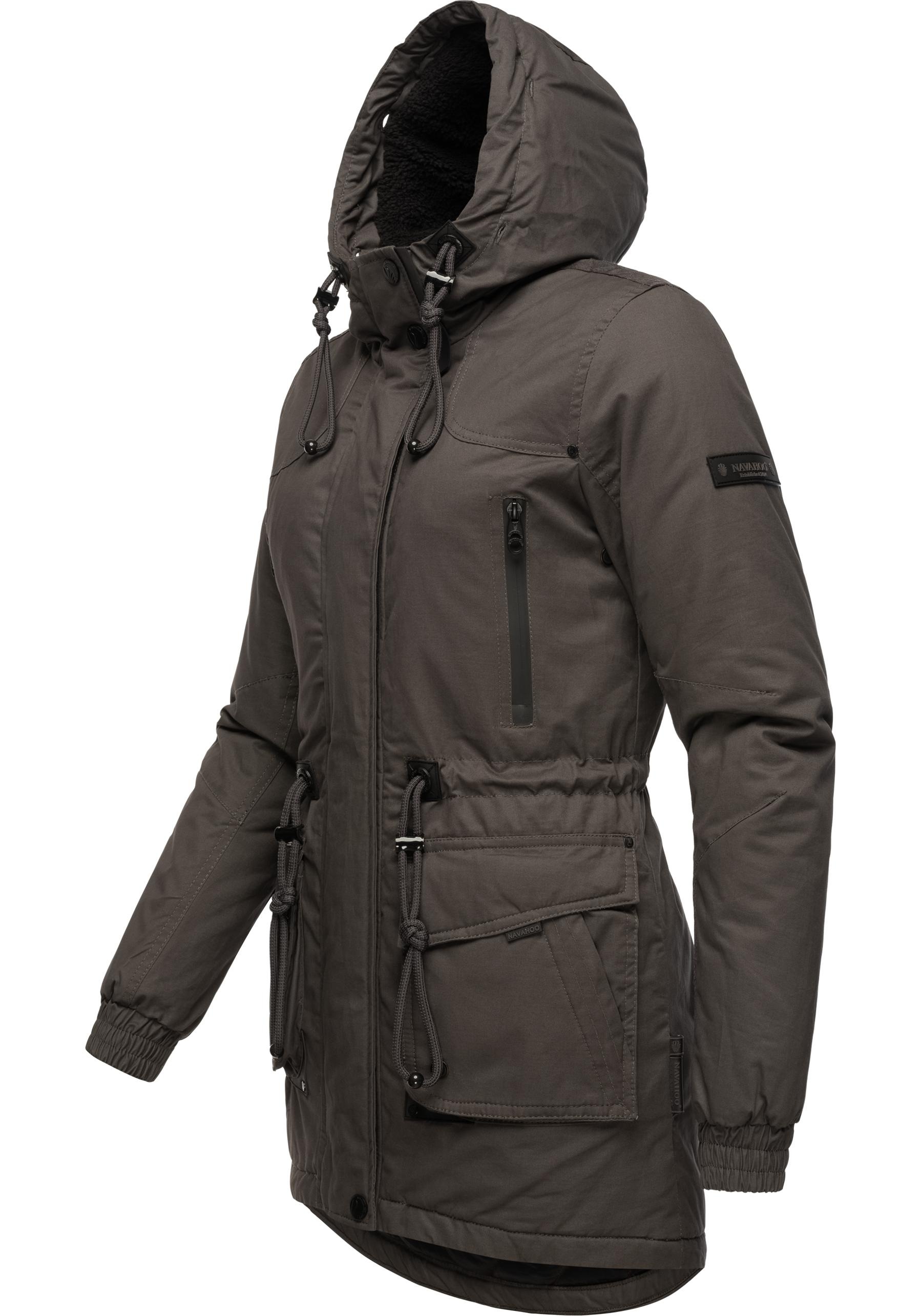 Marikoo Wintermantel »Olessaa«, Sportlicher Baumwoll-Parka für den Winter