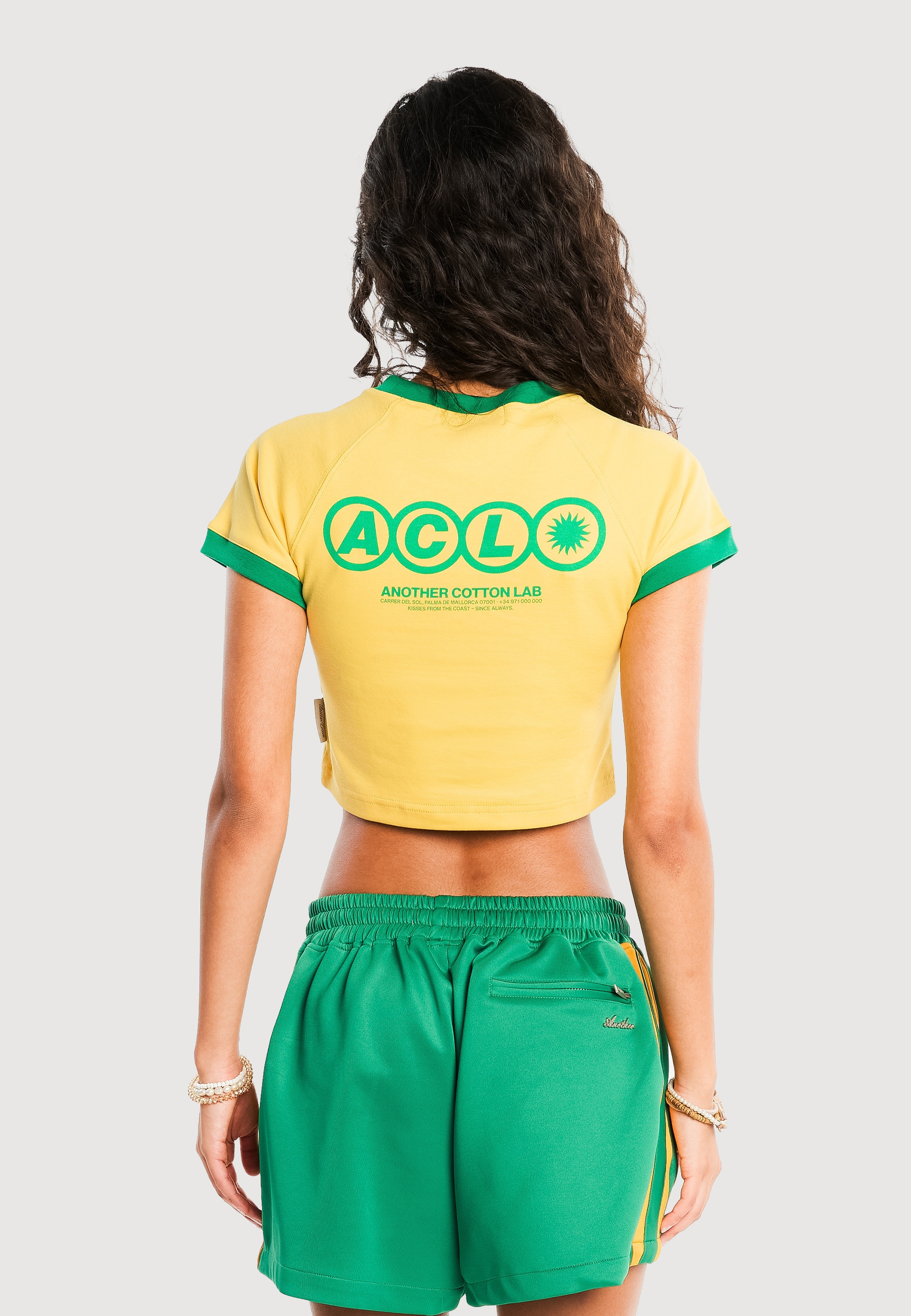 Another Cotton Lab T-Shirt »Another Cotton Lab ACL Carrer Del Sol Crop Top« 1