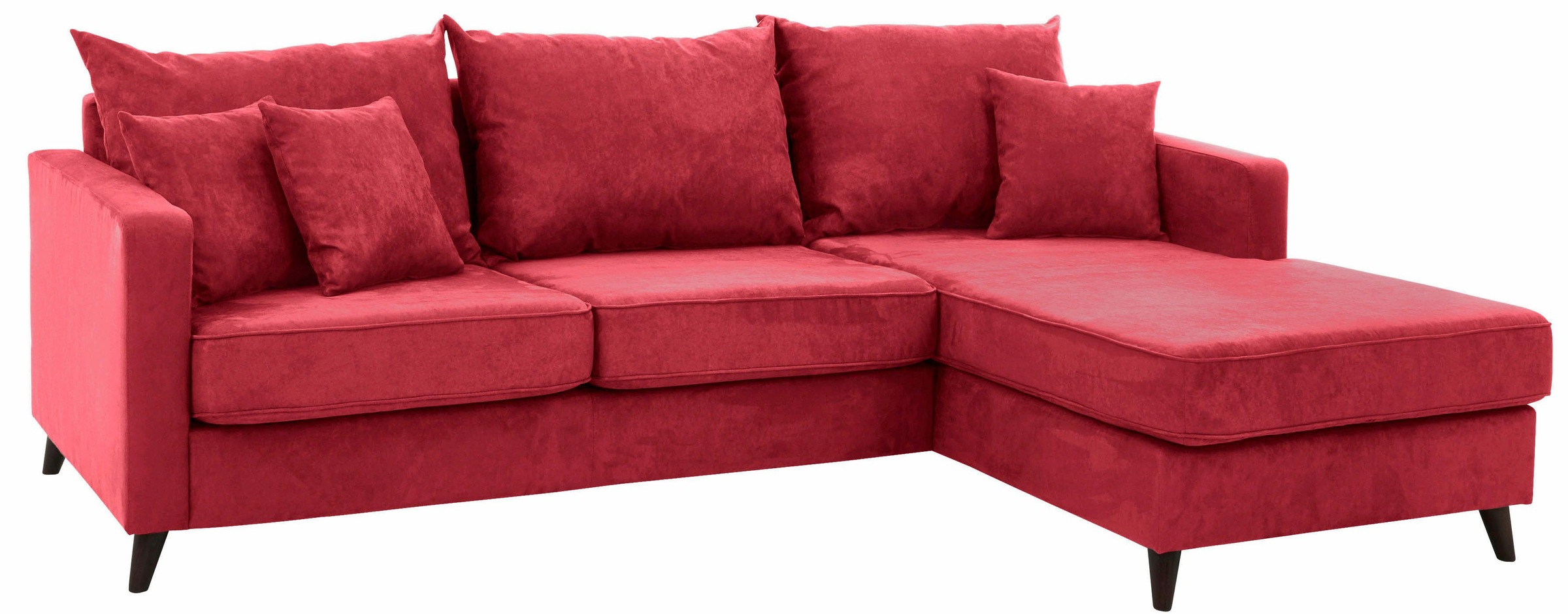 Home affaire Ecksofa »Renesse L-Form«, lose Kissen, Keder an Sitzkissen