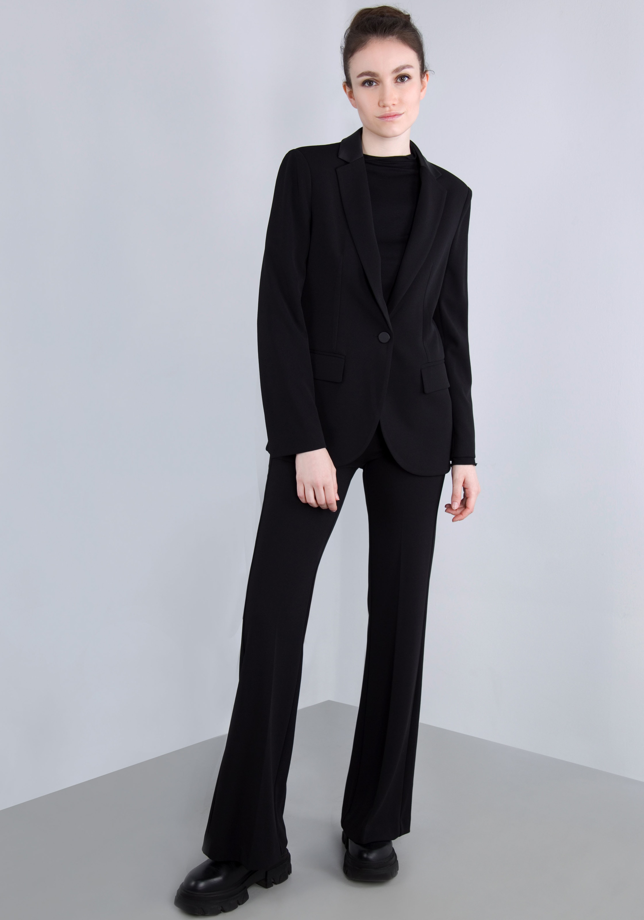 IMPERIAL Longblazer, mit Satindetails und Stretch