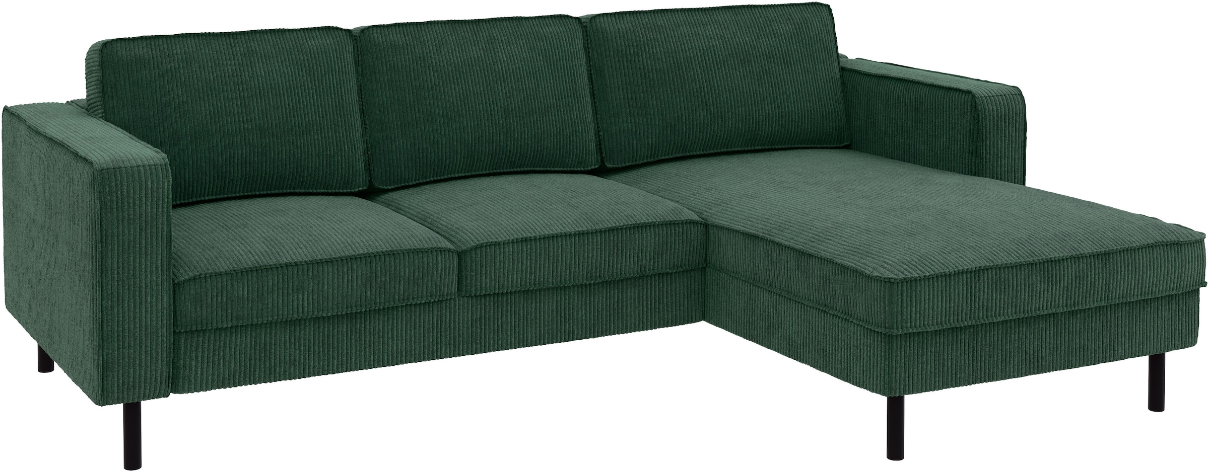 TRENDMANUFAKTUR Ecksofa »Watkins, Couch wahlweise mit Schlaffunktion & Bettkasten, auch in Cord«, Recamiere beidseitig montierbar, Sofa in L-Form, Breite 232 cm