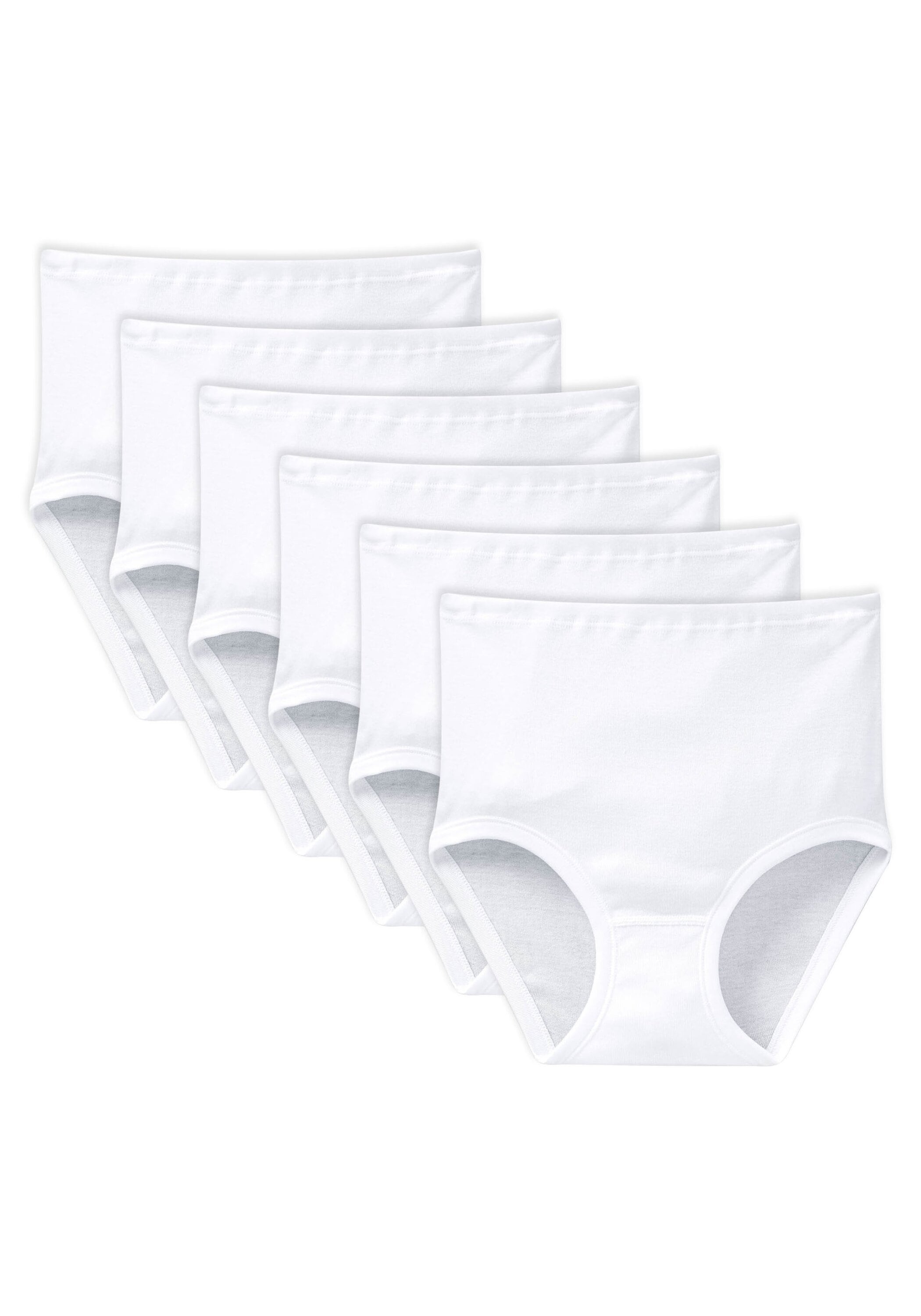 SCHIESSER Damen Slip "Slip 6er Pack", Gr. M, weiß, Obermaterial: 100% Baumwolle CO., Unterhosen