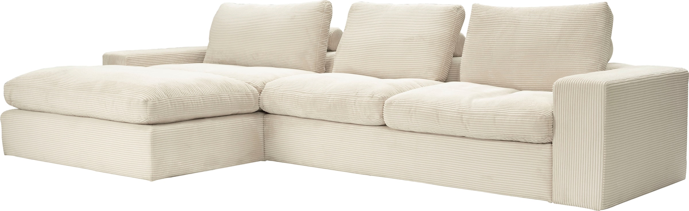 alina Ecksofa »Sandy« mit Recamiere, in modernem Cordstoff