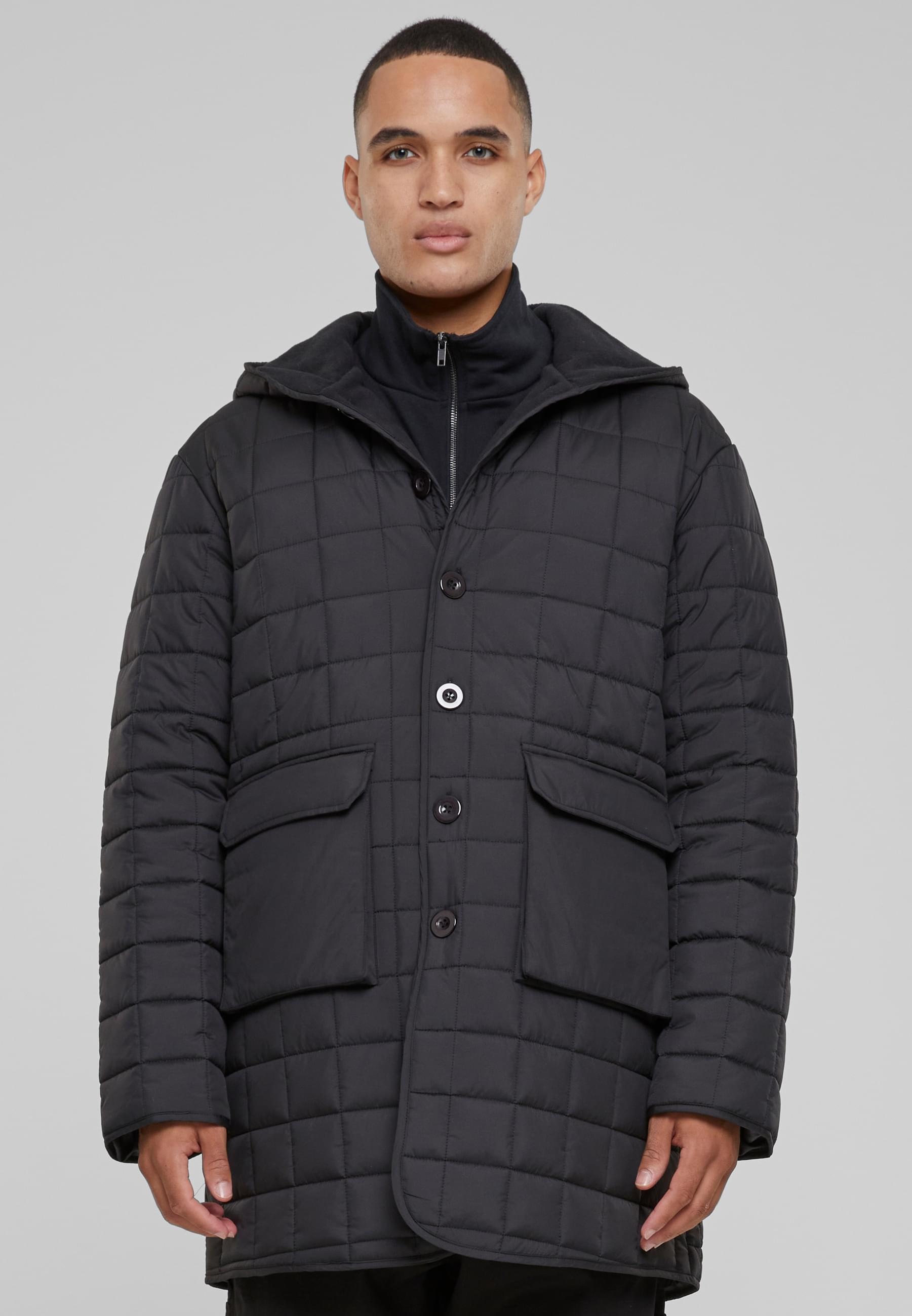 URBAN CLASSICS Winterjacke »Urban Classics Herren Polar Fleece Lined Parka«, (1 St.), mit Kapuze