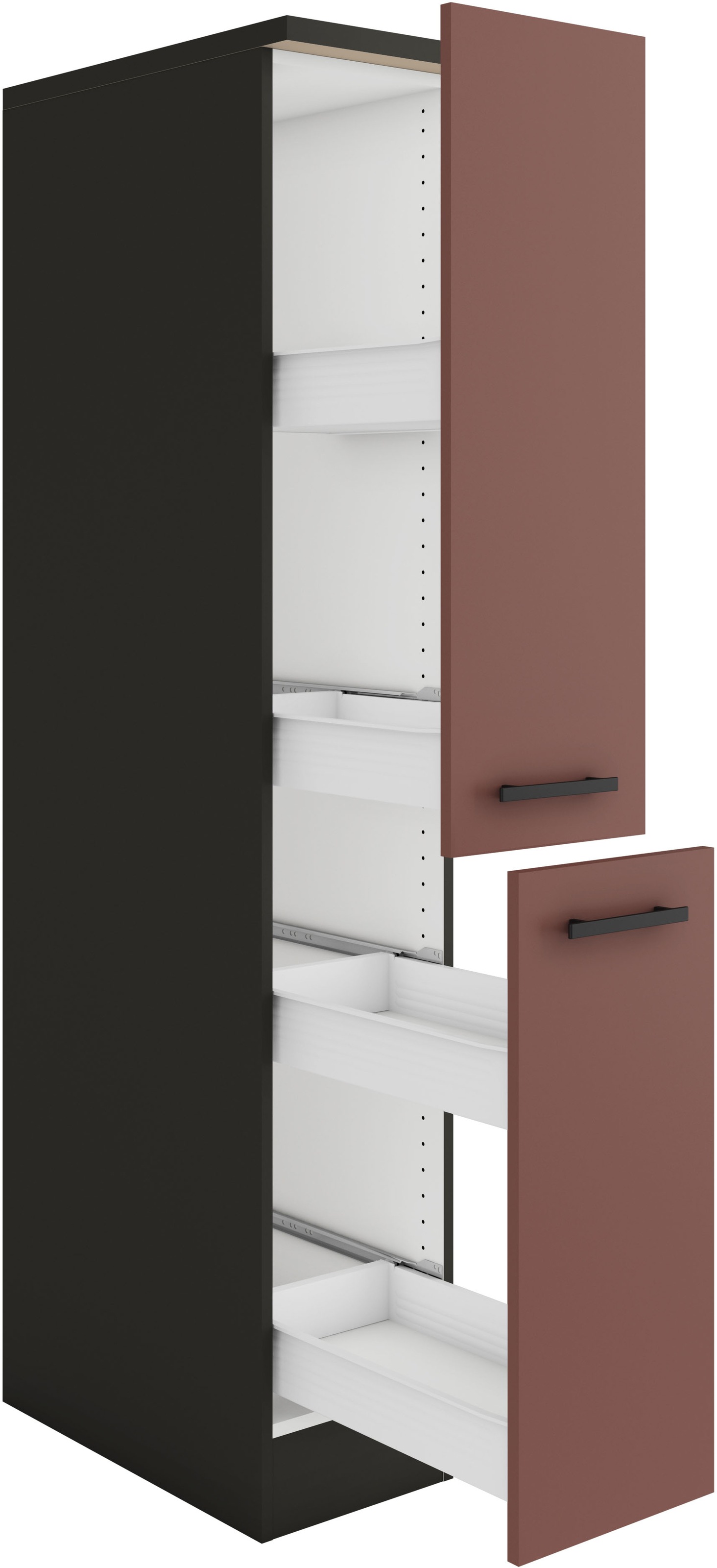 Thumbnail - OPTIFIT Apothekerschrank "Palma", Breite 30 cm, Höhe 174,4 cm, 2 Auszüge, 5 Ablagen