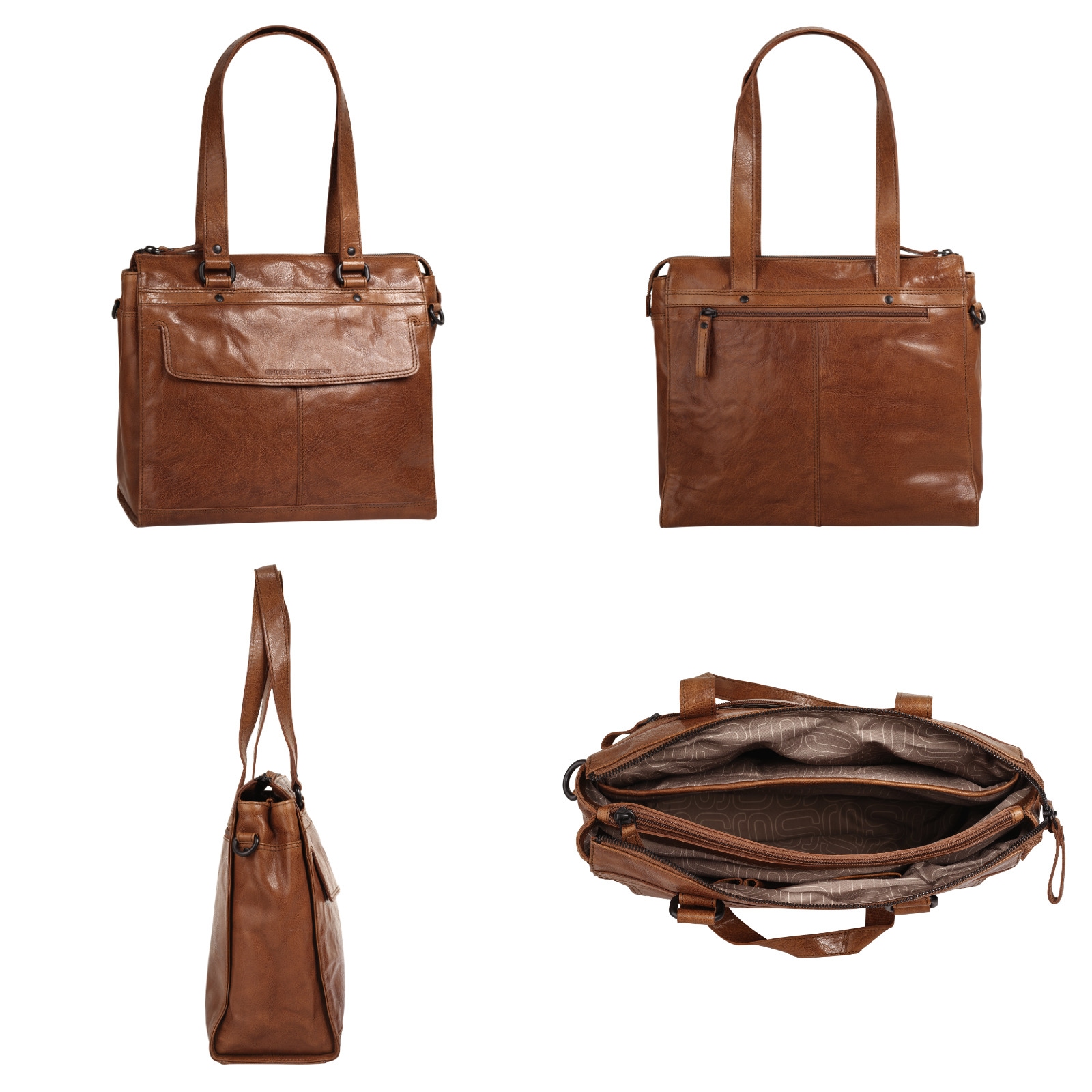 Spikes & Sparrow Shopper, echt Leder