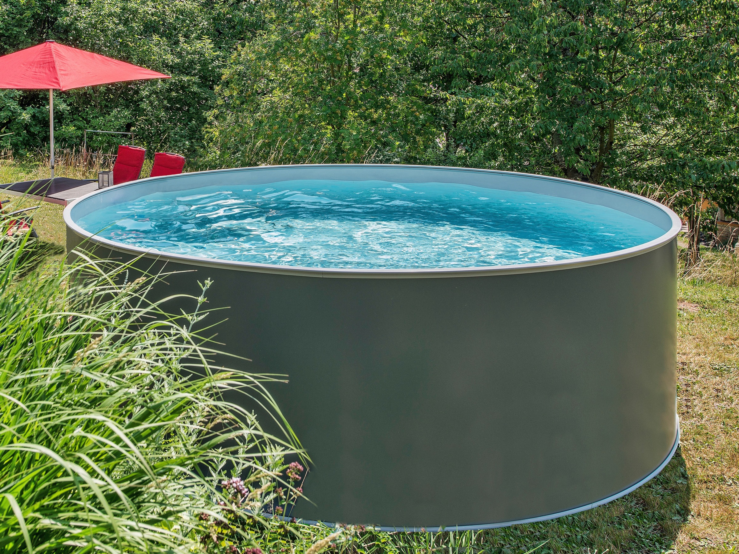 KONIFERA Rundpool »NIZZA 2«, (Komplett-Set, 7 tlg.), zum Aufstellen, verschiedene Größen
