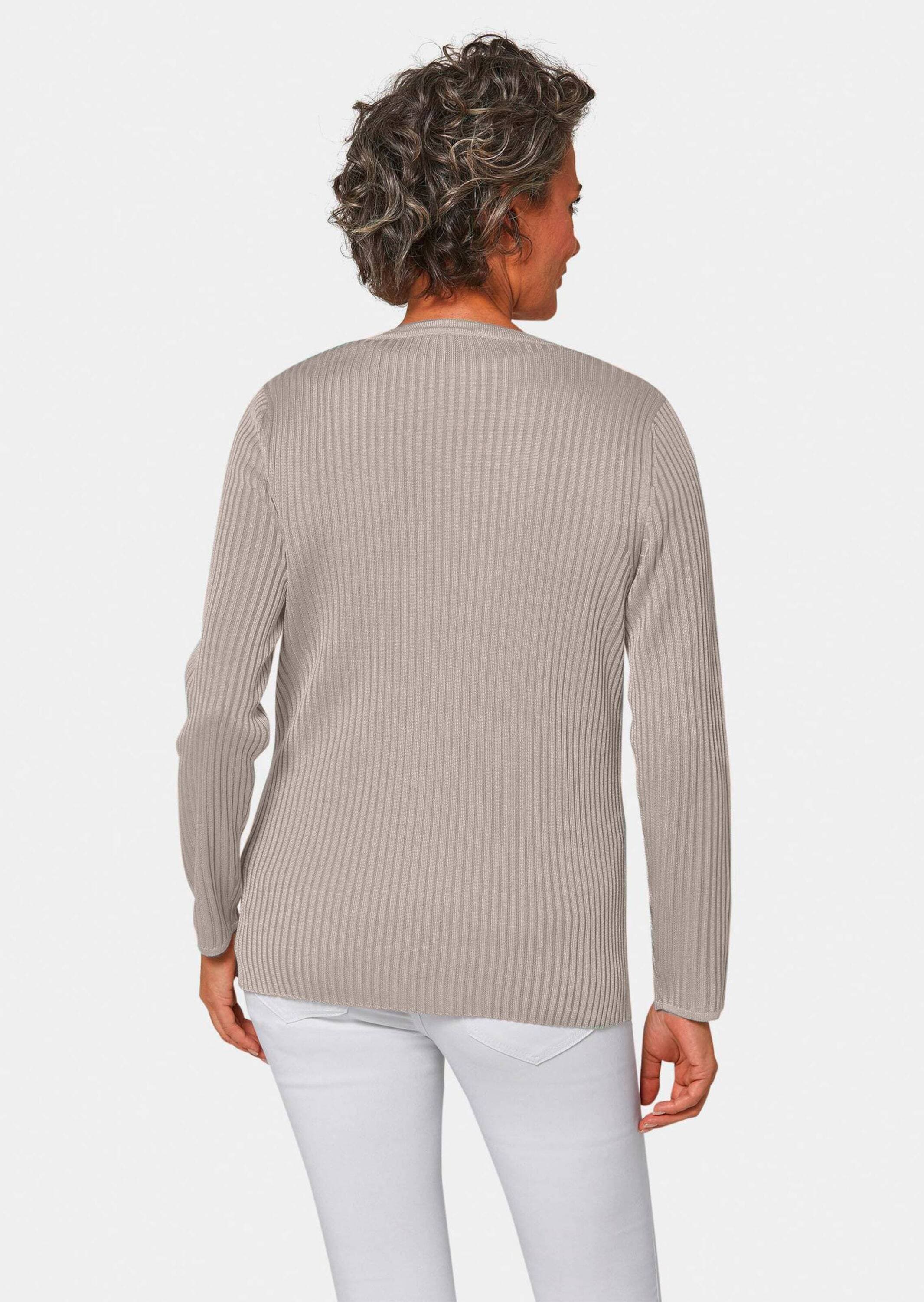GOLDNER Strickjacke »Strickjacke Pflegeleichte Strickjacke in hochwertiger Rippenstruktur«