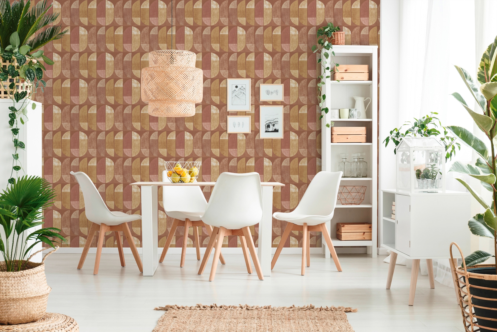 A.S. Création Vliestapete »Geo Nordic«, mehrfarbig-gemustert-Strukturmuster, Moderne Tapete Geometrisch Tapeten Wohnzimmer Schlafzimmer Küche Optik