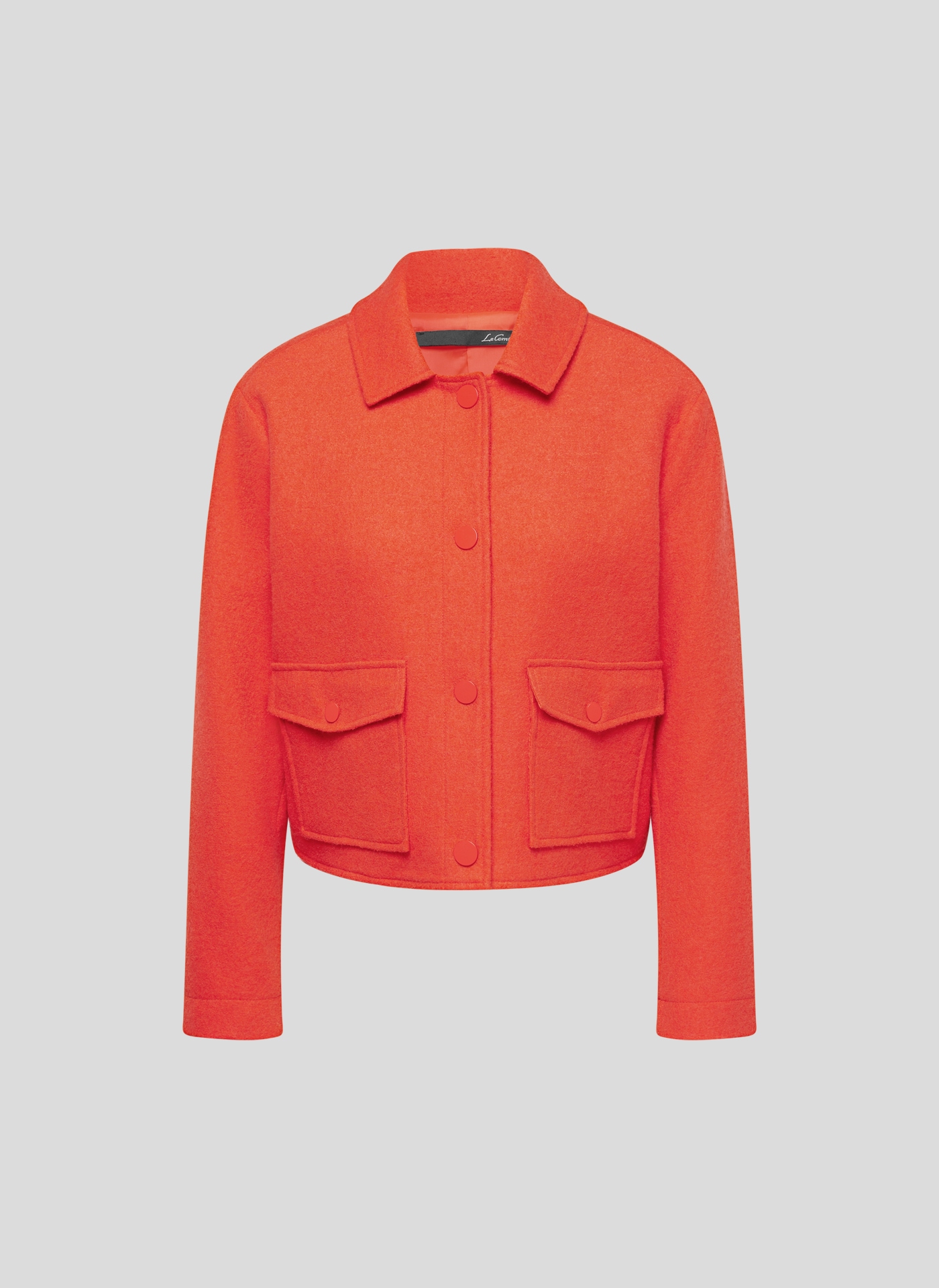 LeComte Blouson »LeComte Kurzjacke in leuchtendem Orange für einen trendigen Look«