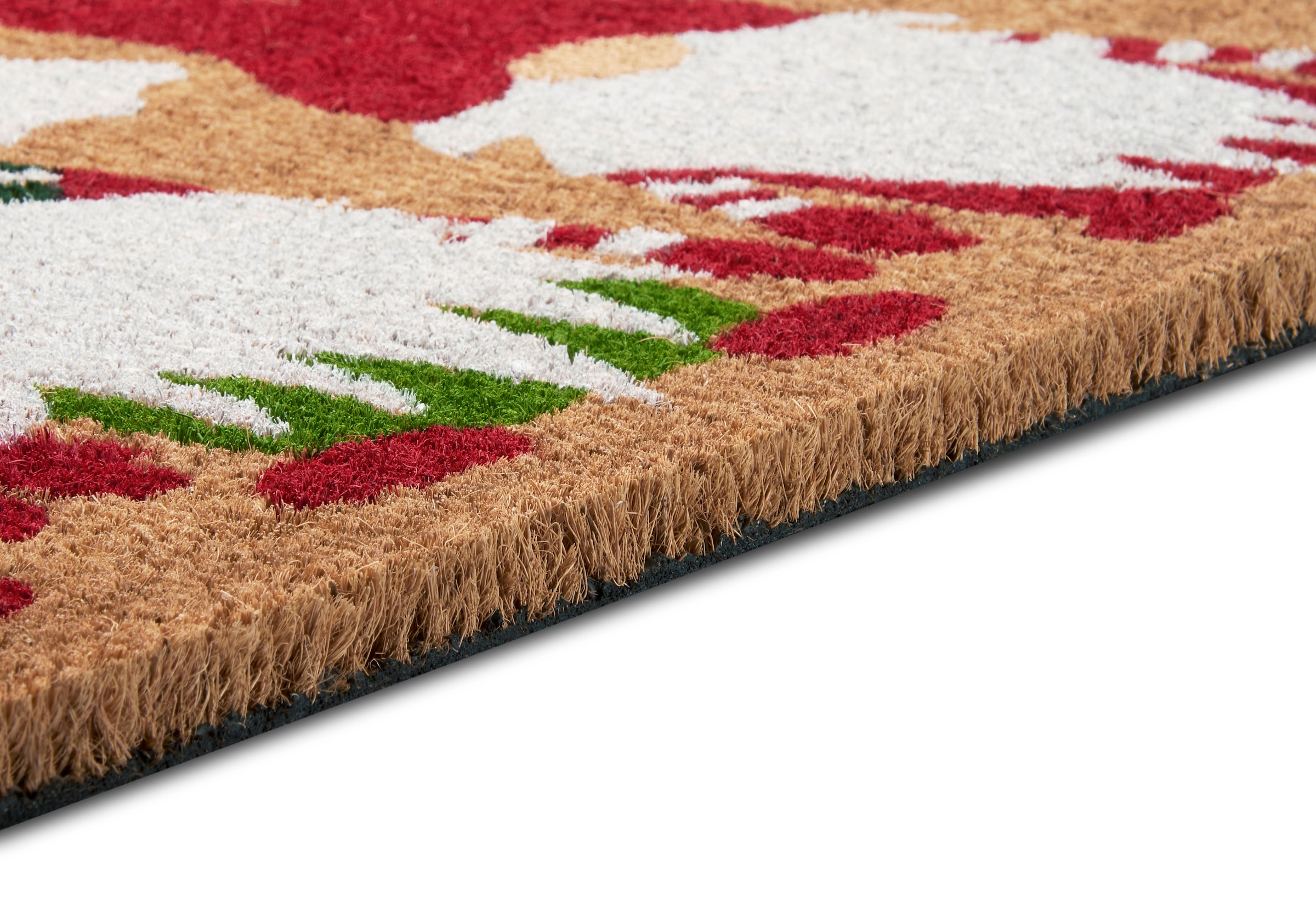 HANSE Home Fußmatte »Mix Mats Kokos Christmas Gnomes, Türmatte«, rechteckig, 15 mm Höhe, Weihnachten, Schmutzfangmatte, Outdoor, Rutschfest, Innen, Kokosmatte