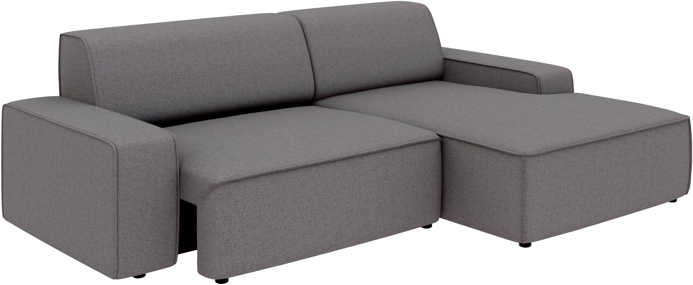 TRENDMANUFAKTUR Ecksofa »Graz, wahlweise mit Sitzvorschub und Bettkasten, L-Form, Breite 246 cm«, in Cord-, haustierfreundlichem LEO Struktur- oder LUMOS-3D-Bezug
