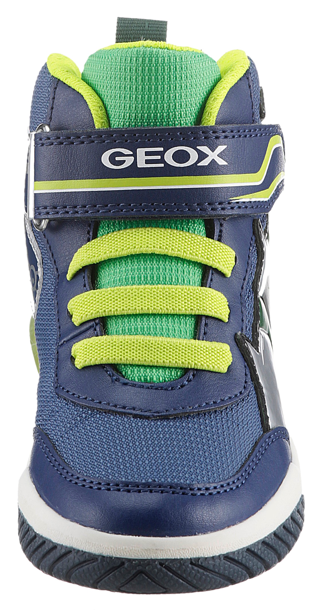 Geox Sneaker »J INEK BOY C - Blinkschuh«, High Top Sneaker, Schnürboots mit coolem Motiv