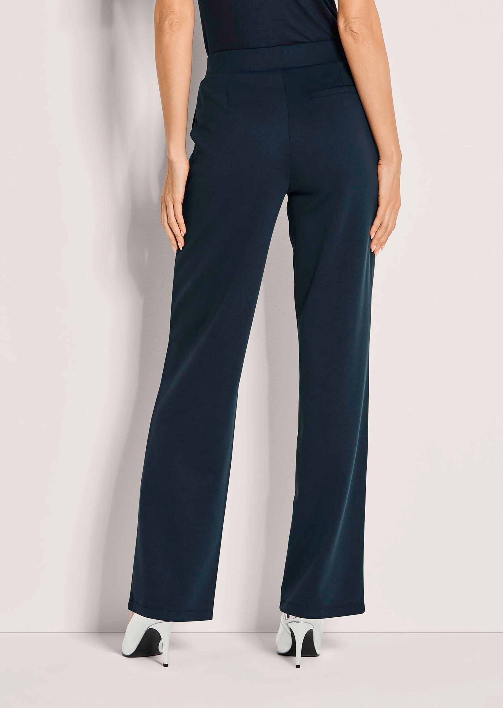 MADELEINE Jerseyhose »Jerseyhose Weite Schlupfhose mit Biesen«