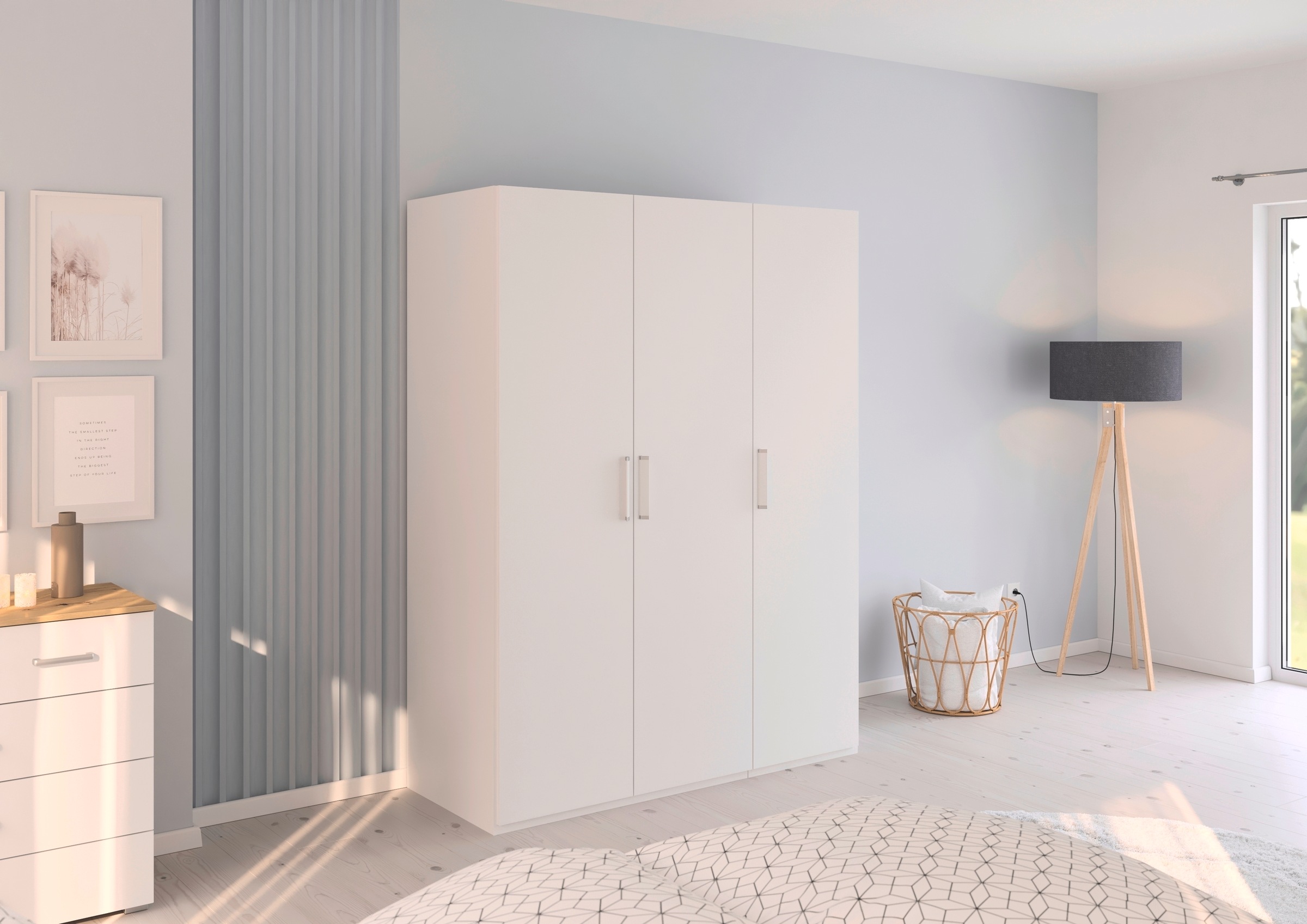 rauch Drehtürenschrank »Kleiderschrank Schrank Garderobe Schlafzimmerschrank EVELYN«, (in 2 Höhen 197 oder 210 cm erhältlich), in elegantem Stil, viel Stauraum 4 Breiten und 2 Höhen MADE IN GERMANY