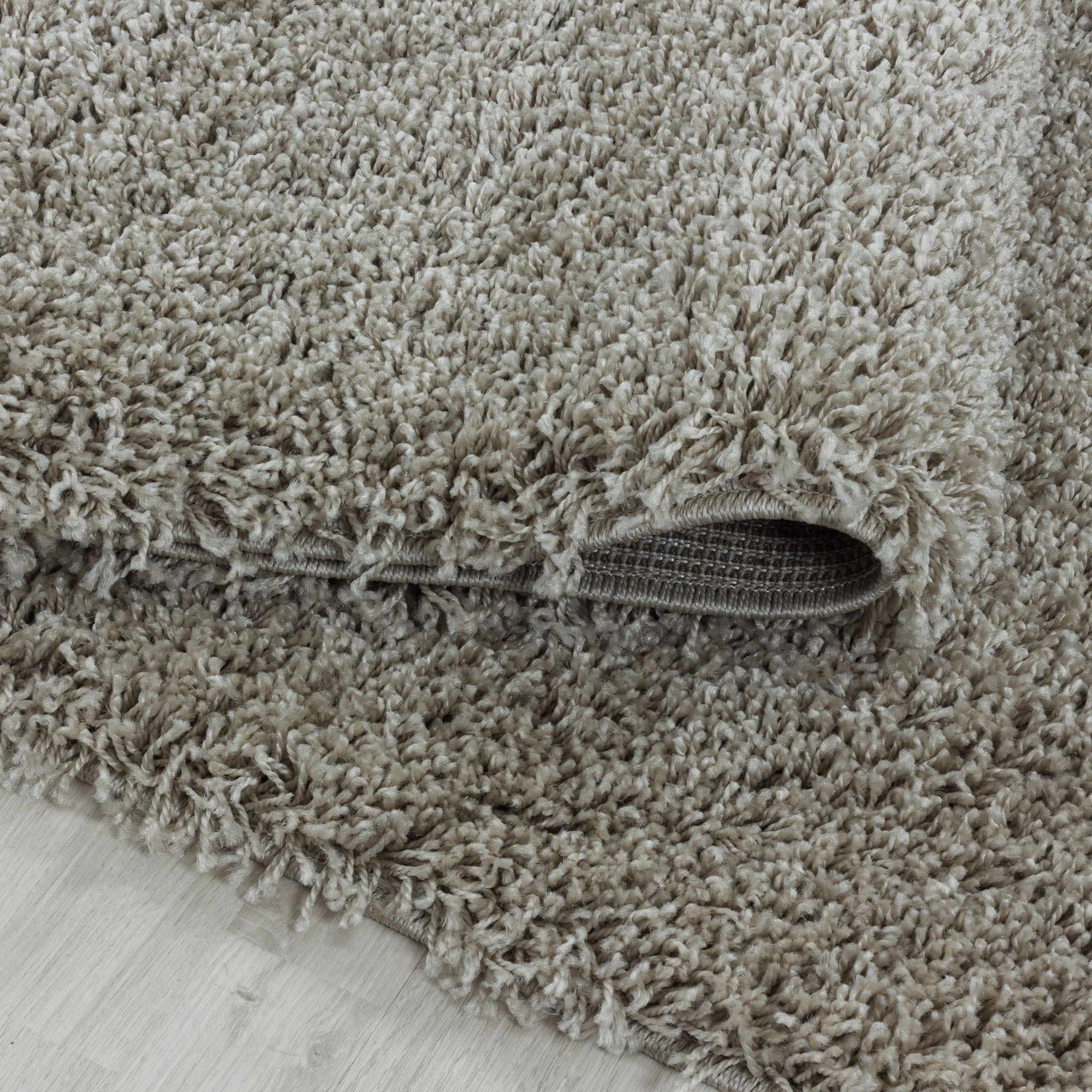 Hochflor-Teppich AYYILDIZ TEPPICHE "SYDNEY 3000", beige (natur), B:240cm H:30mm L:340cm, Polypropylen (PP), Teppiche, Shaggy, Langflor, uni, auch in rund, Wohnzimmer 3