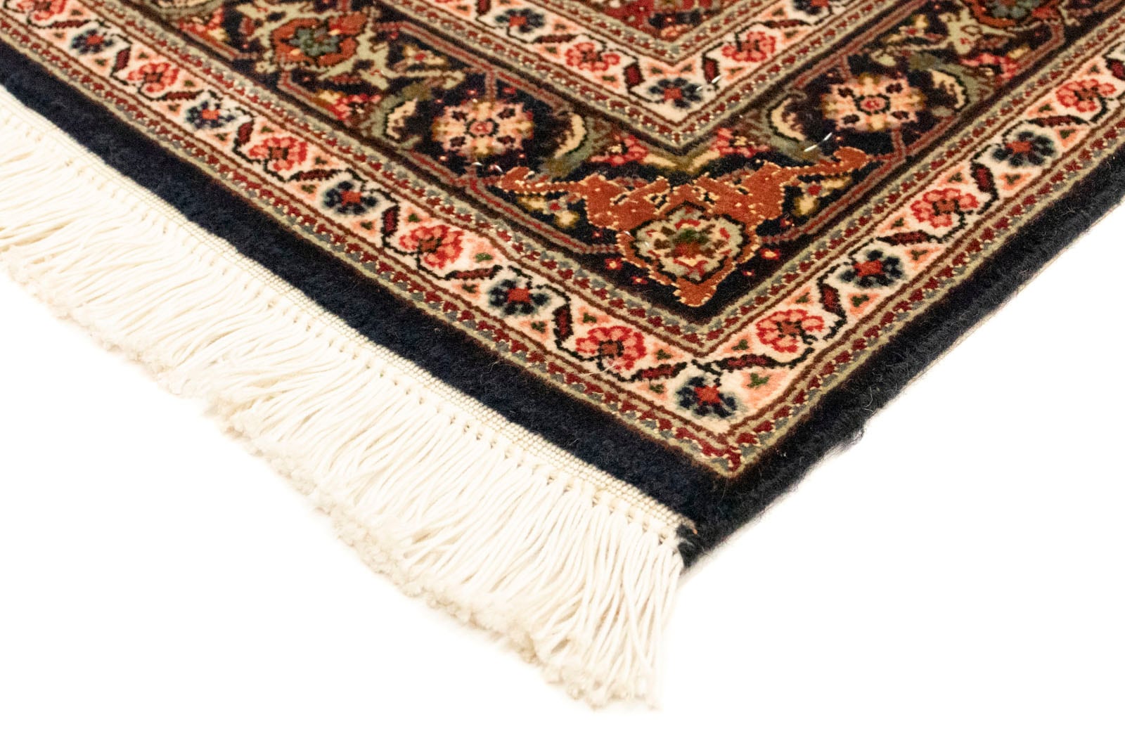 morgenland Teppich »Täbriz 50 Raj Teppich handgeknüpft dunkelblau«, rechteckig, handgeknüpft