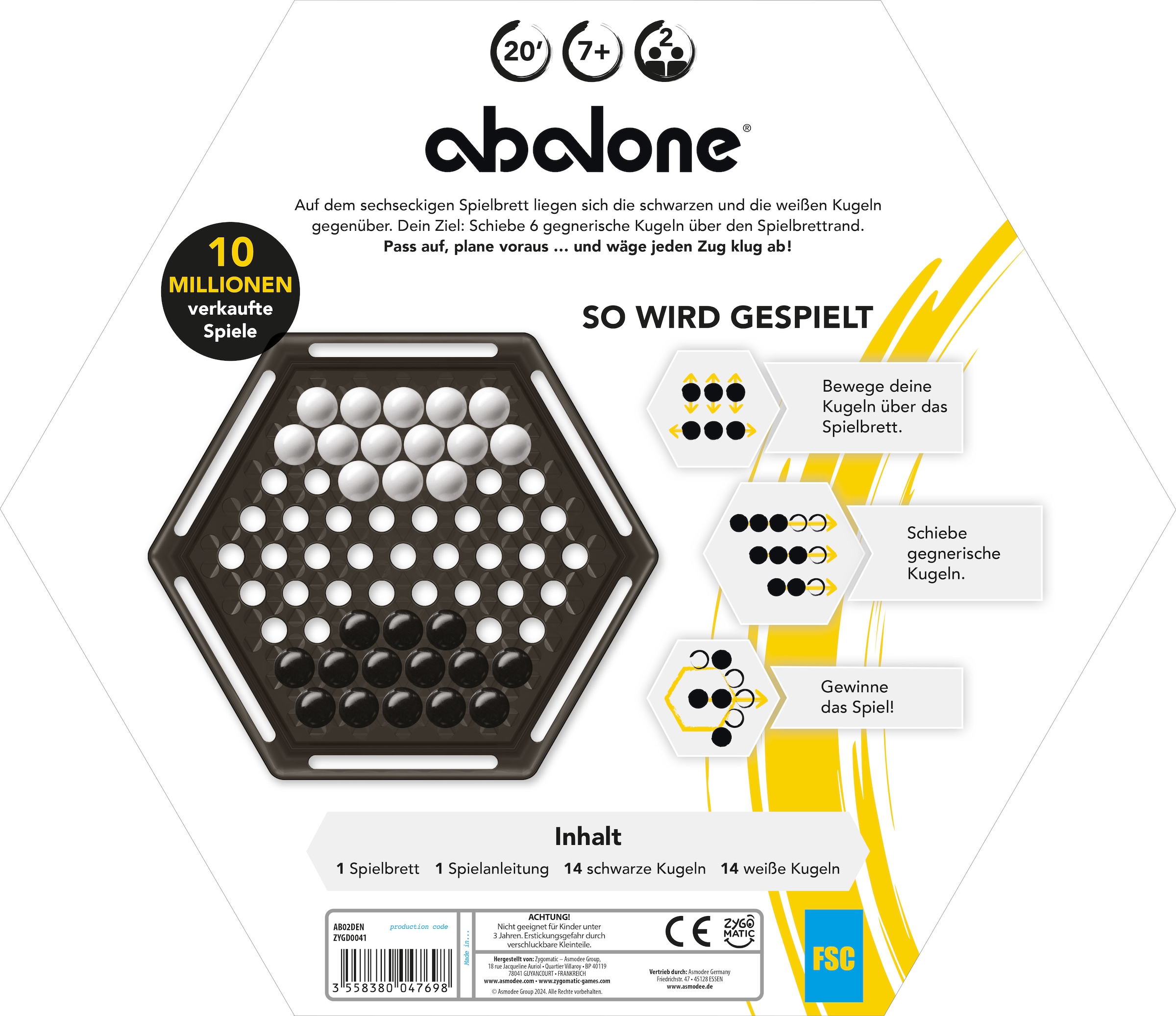 Asmodee Spiel »Abalone Classic«