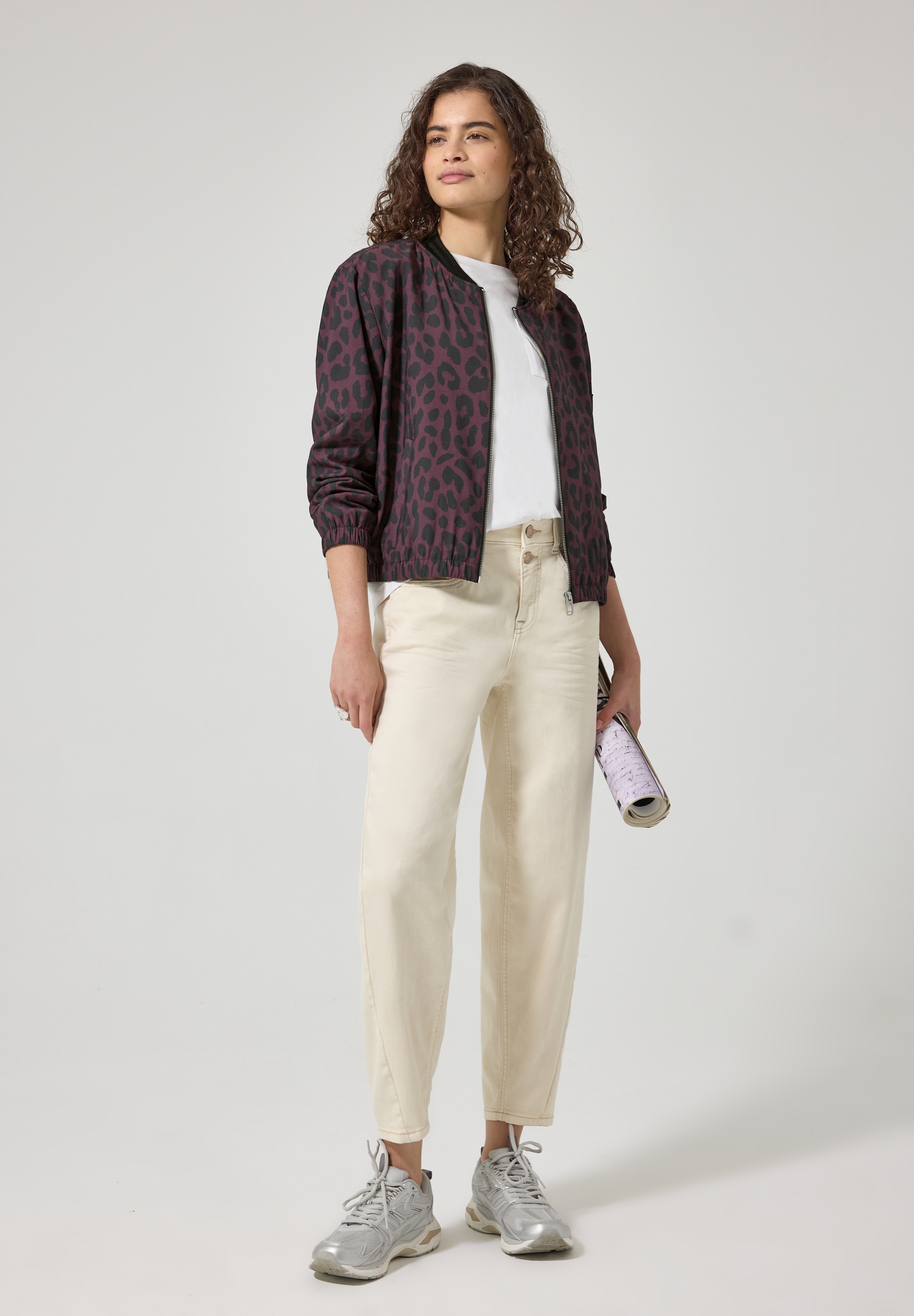 STREET ONE STUDIO Blouson ohne Kapuze im Leo Design