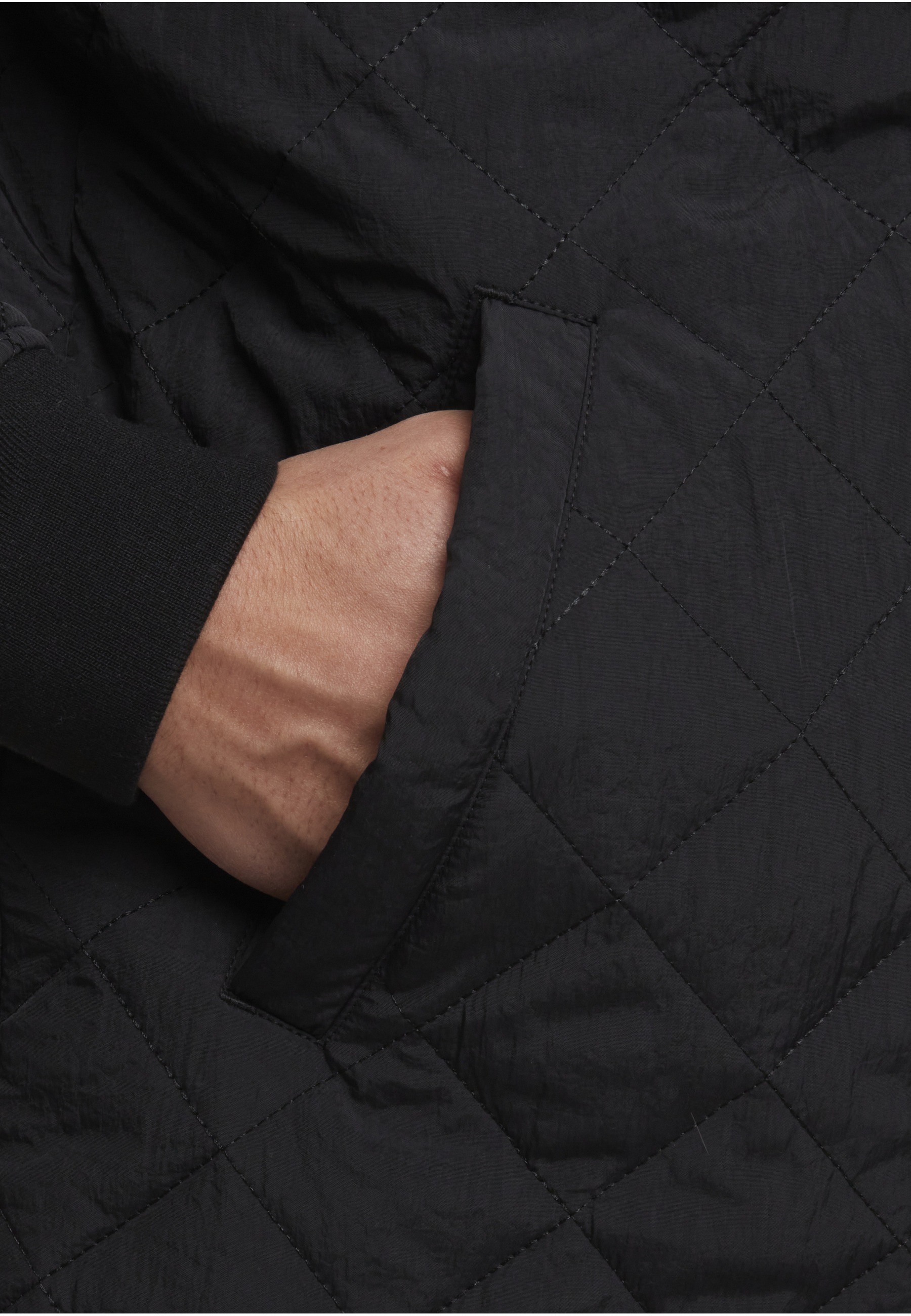 URBAN CLASSICS Allwetterjacke »Urban Classics Quilted Overshirt« 1 Stk. tlg. ohne Kapuze
