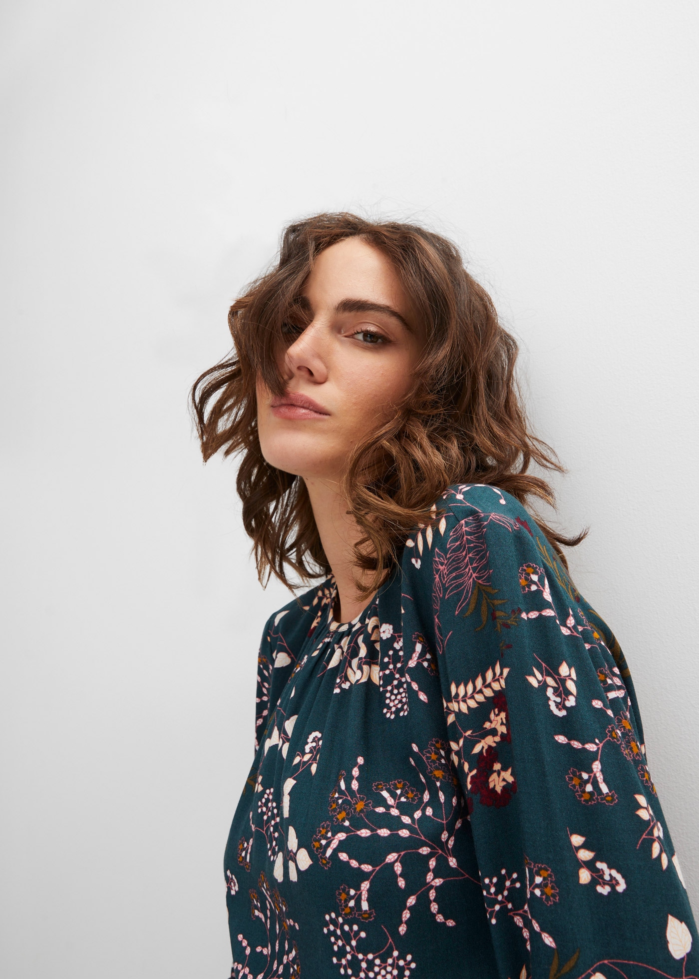 bonprix Langarmbluse »Bluse aus nachhaltiger Viskose« mit Allover-Print