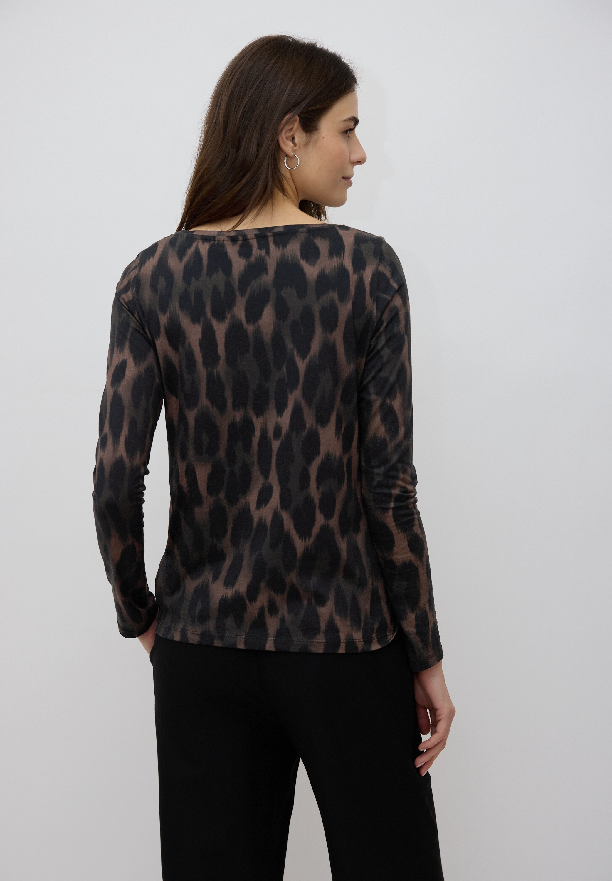 STREET ONE STUDIO Langarmshirt mit Leoprint