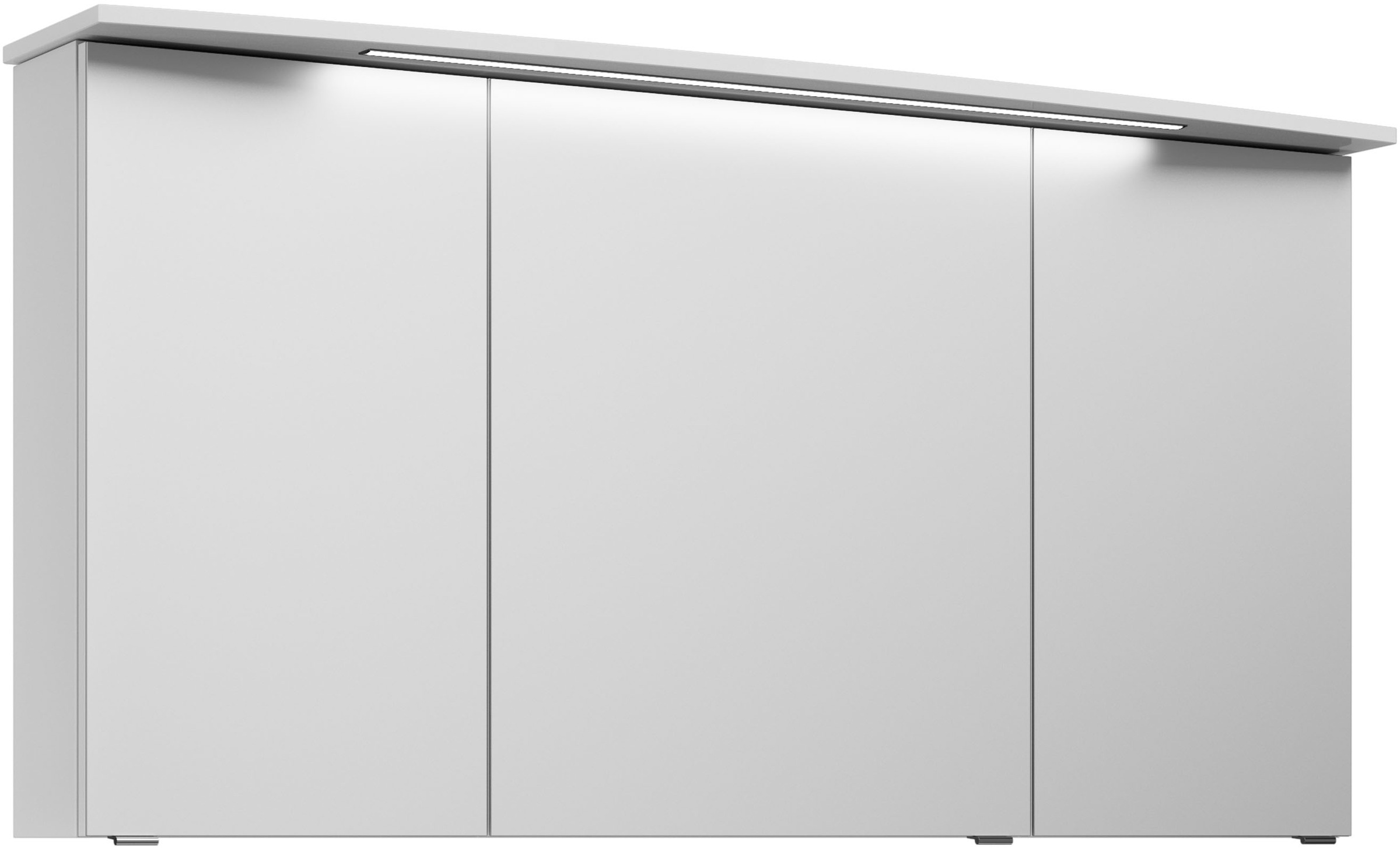 Saphir Badmöbel-Set »Serie 4010 2-teilig Keramik-Waschtisch mit LED-Spiegelschrank«, (Set), Badezimmer Set 144 cm breit, inkl. Türdämpfer, 5 Türen, 2 Schubladen