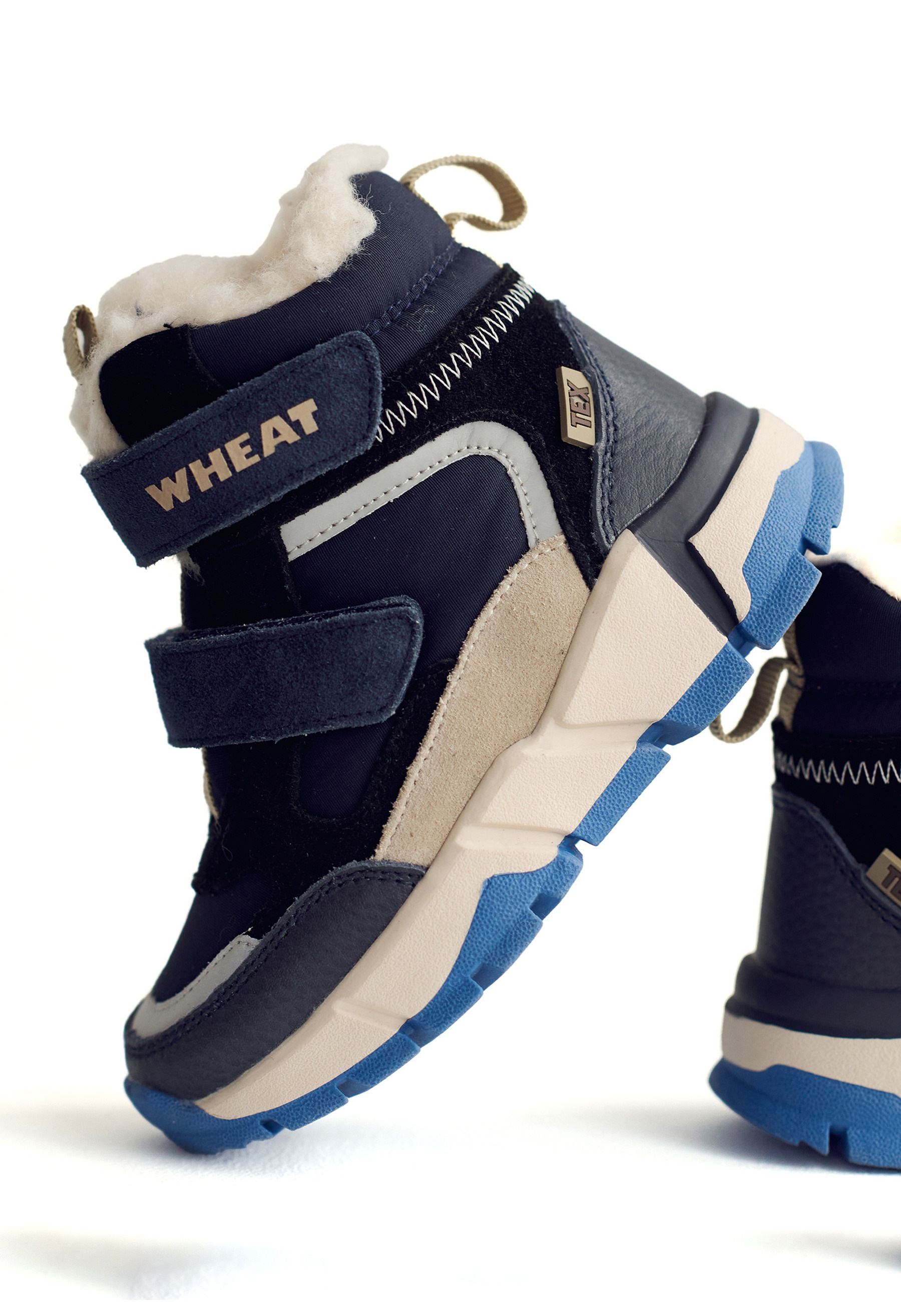 Wheat Lucka Tex Bootie Blue Size 35 2