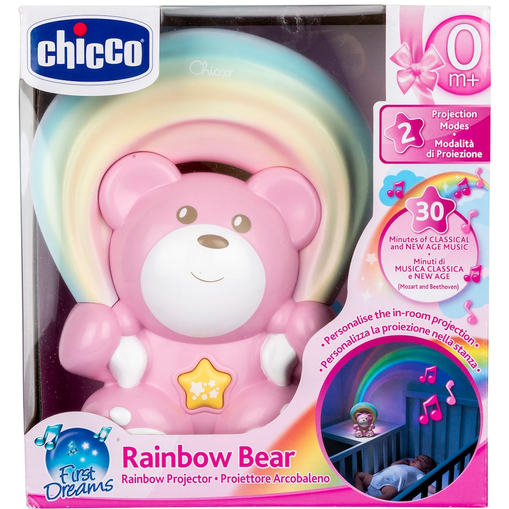 Chicco Nachtlicht »Regenbogenprojektor Bär, Rosa«