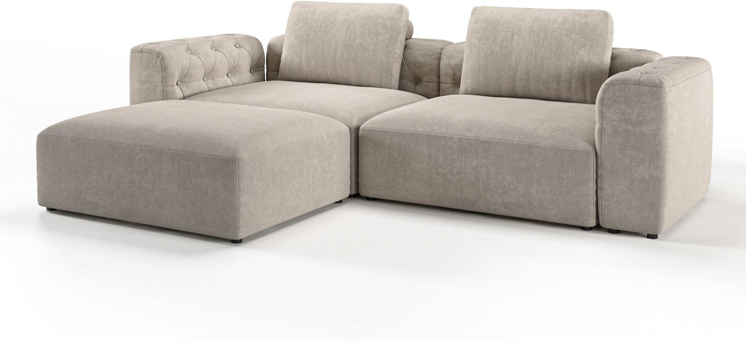 RAUM.ID Ecksofa »Cushid L-Form«, Modulset, bestehend aus 3 Teilen