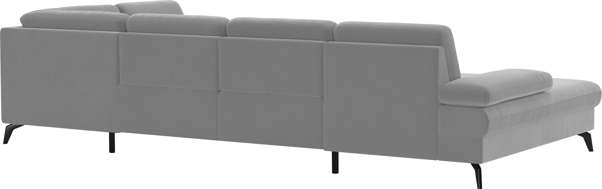 sit&more Wohnlandschaft »Morris U-Form, inkl. Sitztiefenverstellung«, wahlweise mit Armteilverstellung, Bettfunktion & Bettkasten
